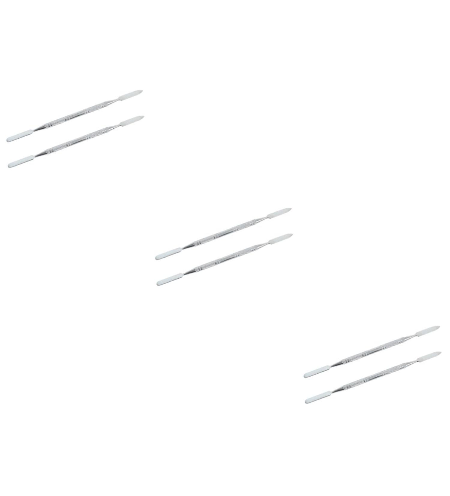 Buy 6 Pcs Micro Lab Spatula Set - Stainless Steel Makeup & Manicure Tools for Nail & Skin Care - Buy Online on GoSupps.com