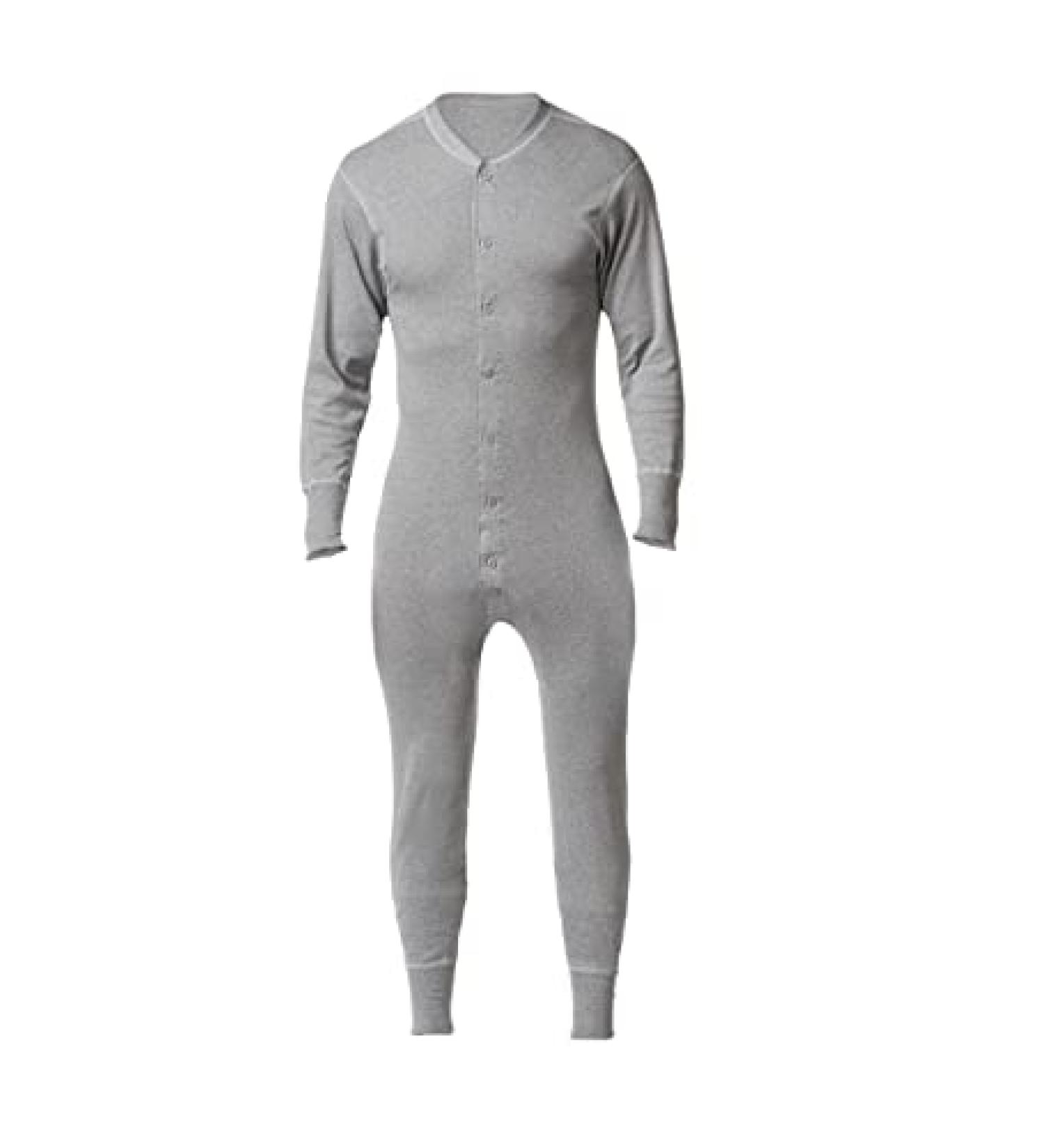 Stanfield's Cotton Rib Combination Top - Grey Heather, Small - Buy Online on GoSupps.com
