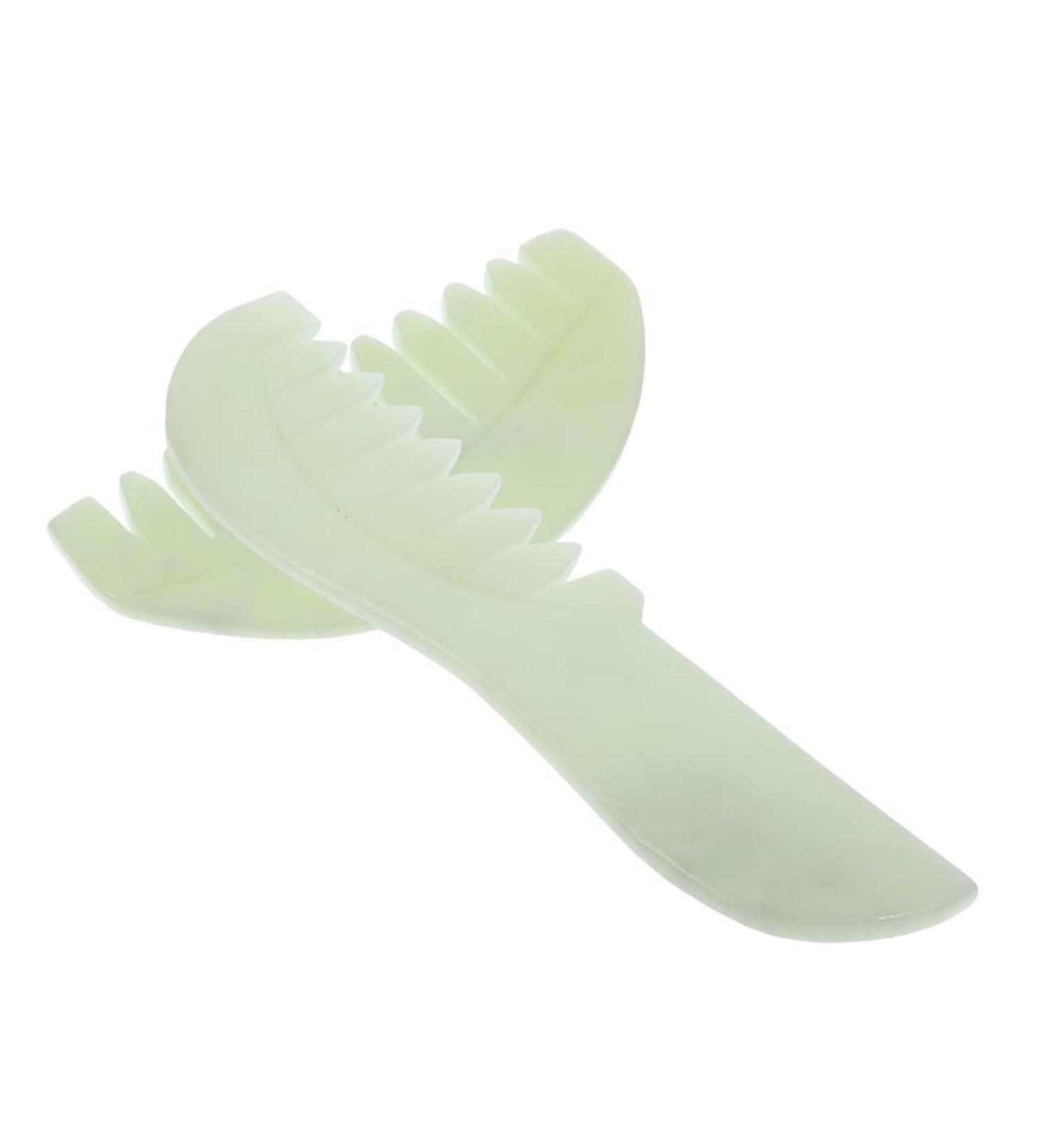 Anneomas 2-Piece Jade Comb Set | Scalp Massage Tools for Acupressure & Relaxation - Buy Online on GoSupps.com