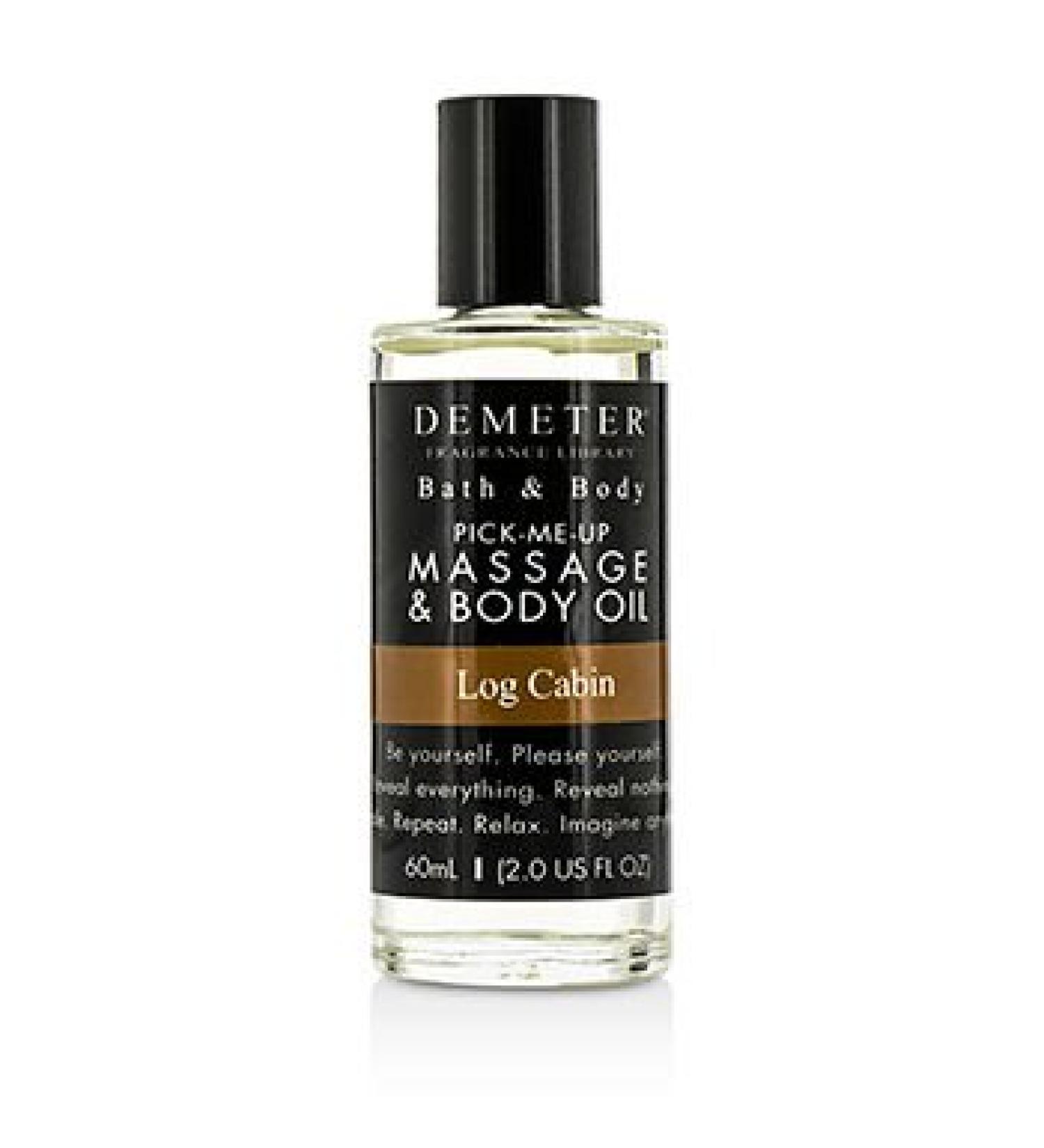 Demeter Log Cabin Massage & Body Oil 60ml/2oz