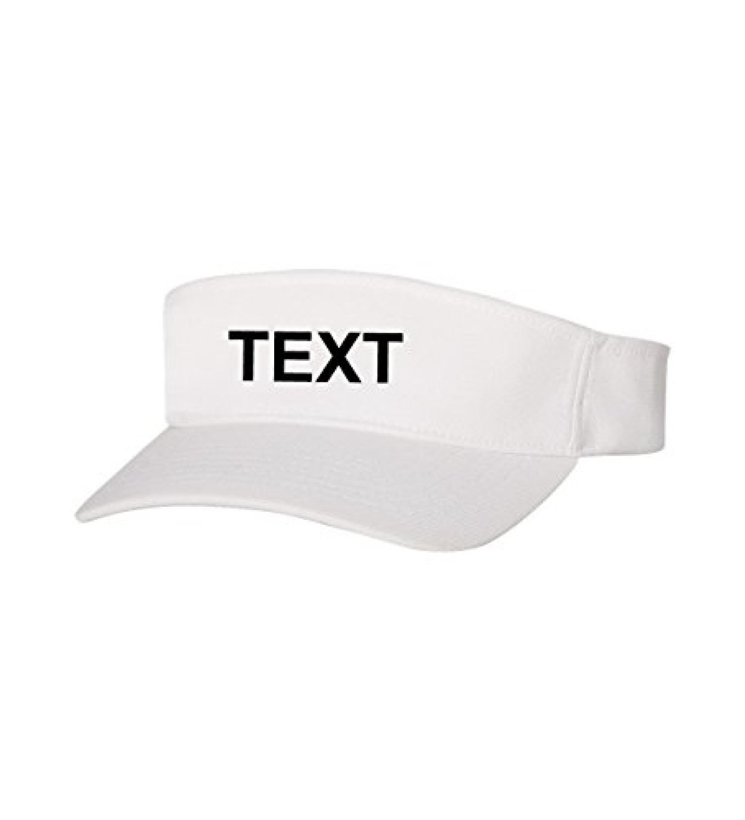 Custom Embroidered Flexfit 8110 Adjustable Visor Cap - White - Buy Online on GoSupps.com