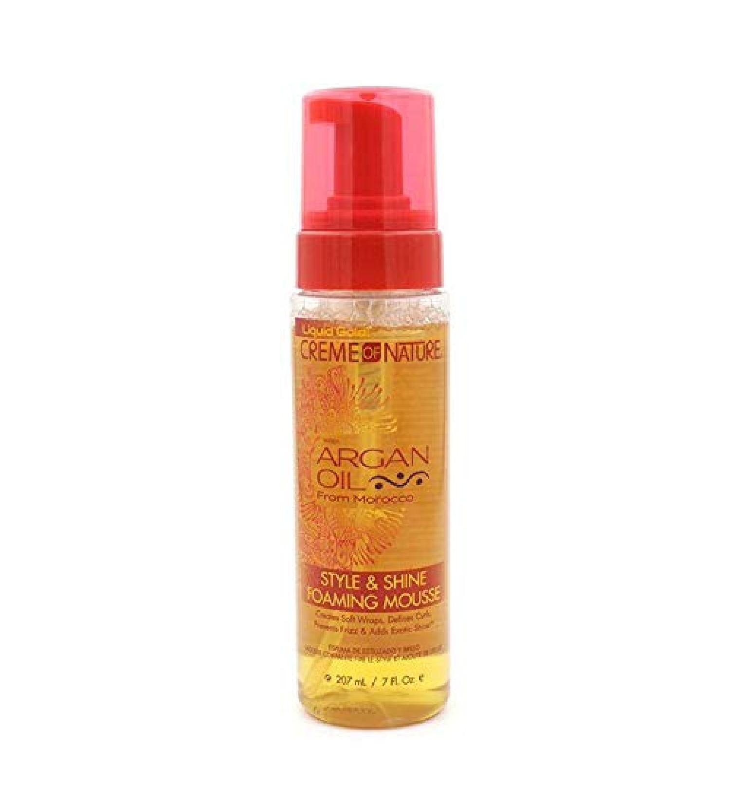 Creme Of Nature With Argan Oil From Morocco Style & Shine Foaming Mousse 207 ml