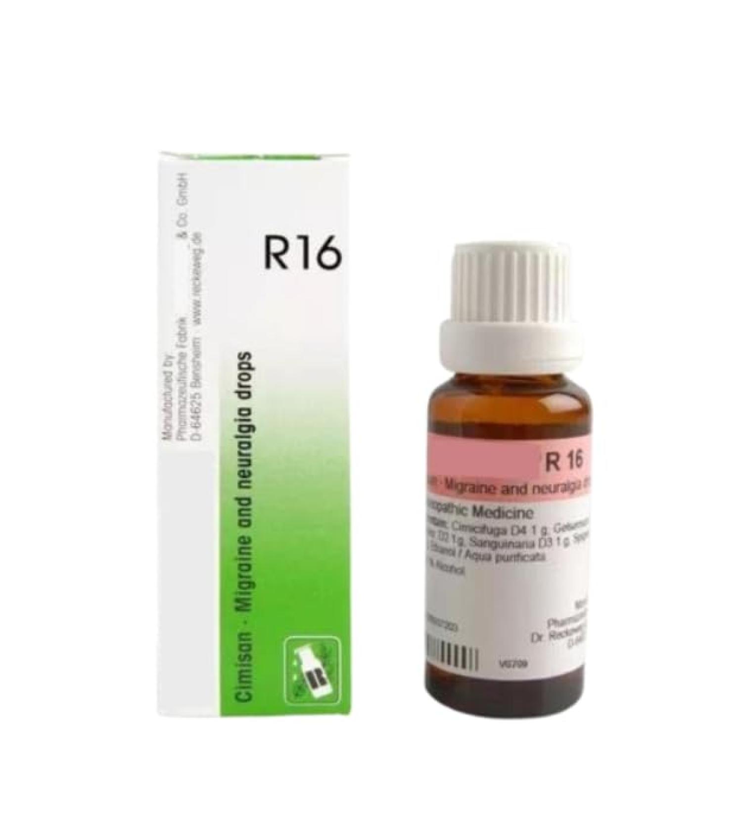 1Pack R 16 MIGRAINE & Neuralgia - 0.74Fl Oz / 22Ml