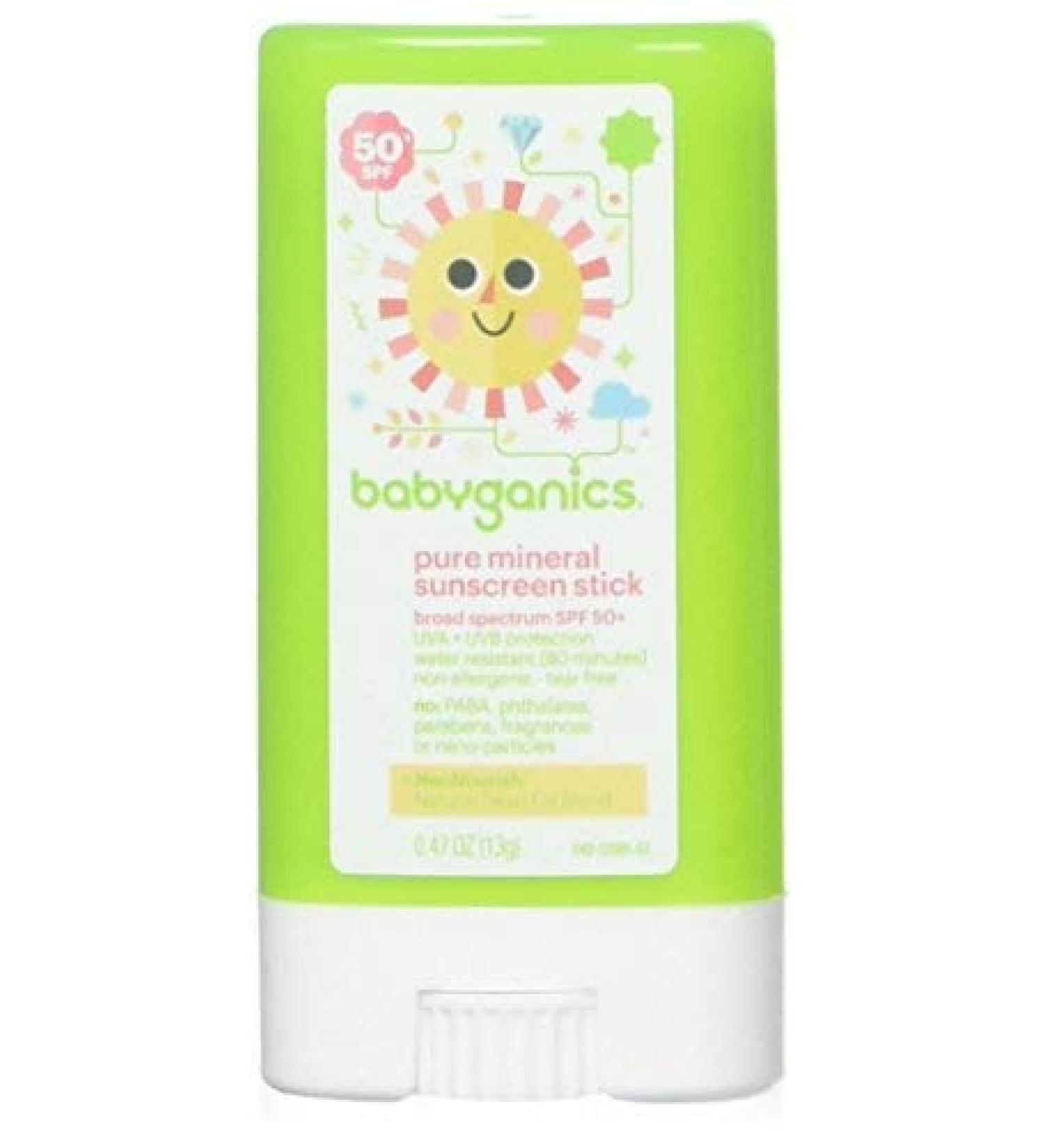 Babyganics Pure Mineral Sunscreen Stick - SPF 50+ - 0.47 oz