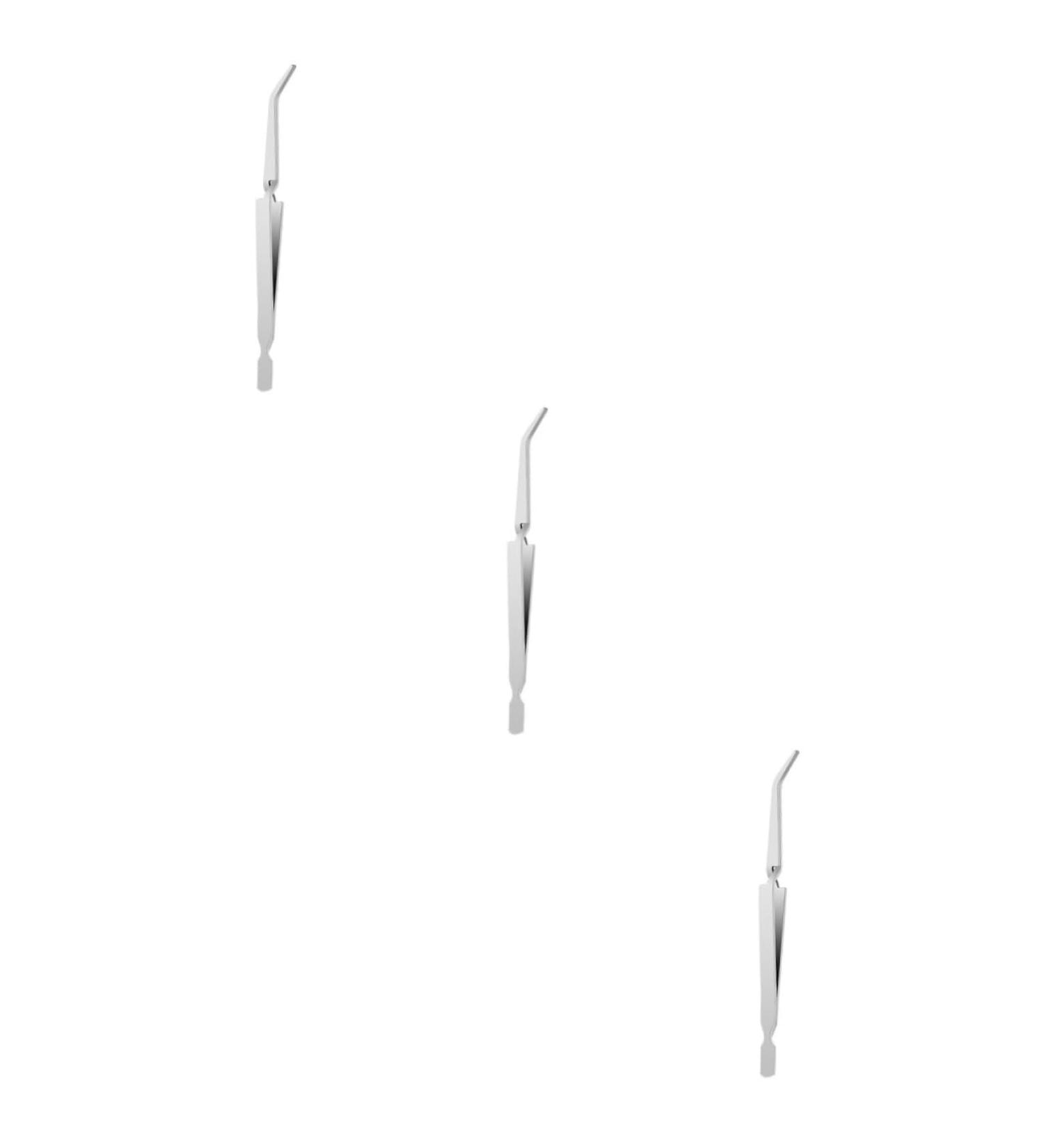 Healvian 3-Pack Nail Skin Pliers - Multifunctional Nail Clippers & Art Tools - Silver Nail Tongs & Tweezers - 17x0.9cm - Buy Online on GoSupps.com