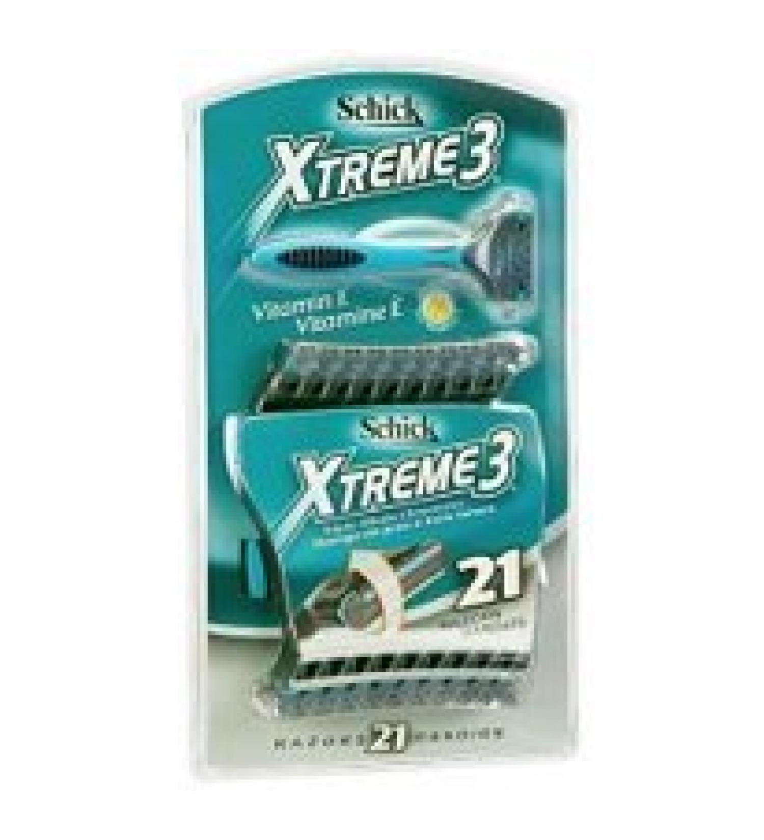 Schick Xtreme 3 Disposable Razors - 21ct