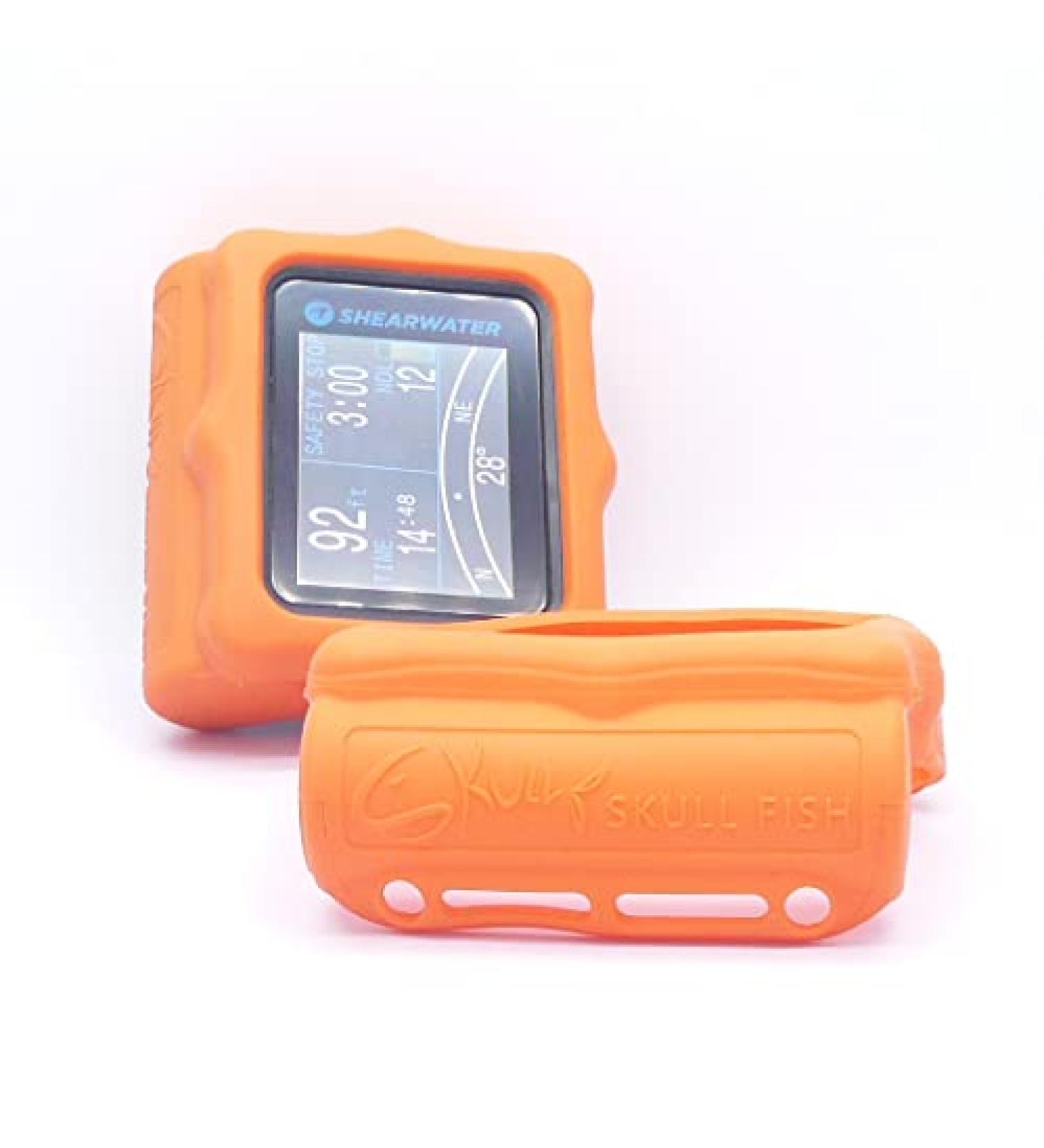 SKULL FISH Soft Protection Cover for Shearwater Perdix Dive Computer - Orange - Buy Online on GoSupps.com