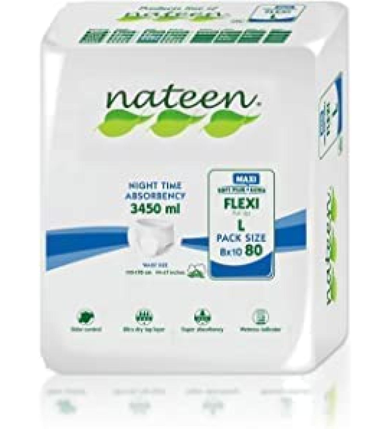 Tendercare Nateen Adult Incontinence Pants - 80 Large Night Time Pull Up Pants - Disposable for Men & Women - 3450ml Absorbency - Buy Online on GoSupps.com