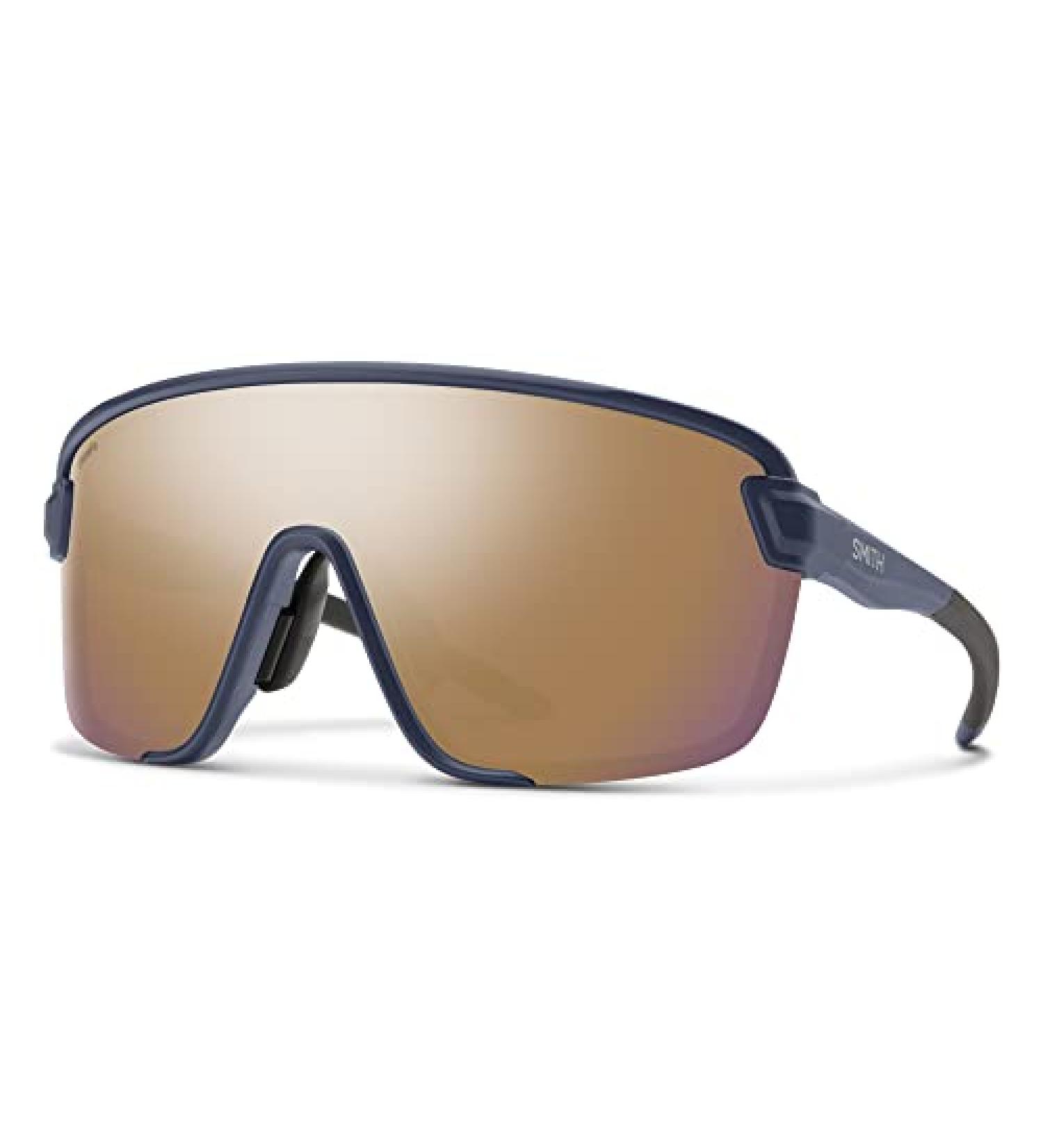 Smith Bobcat Sunglasses Matte French Navy / Chromapop Rose Gold Mirror - One Size - Buy Online on GoSupps.com