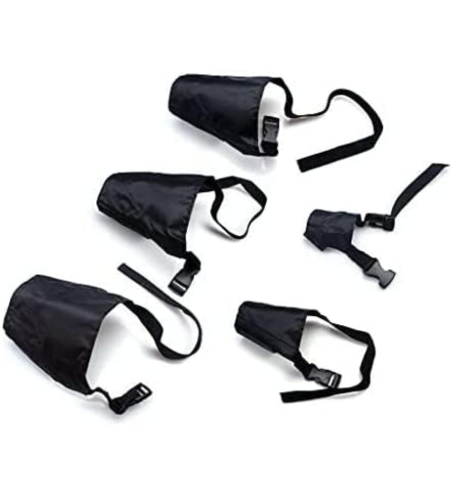 ewinever Dog Muzzles To Prevent Biting 5 PCS Different Sizes for Small Medium And Large Breathable Dog Muzzle with Adjustable Strap Black - Buy Online on GoSupps.com