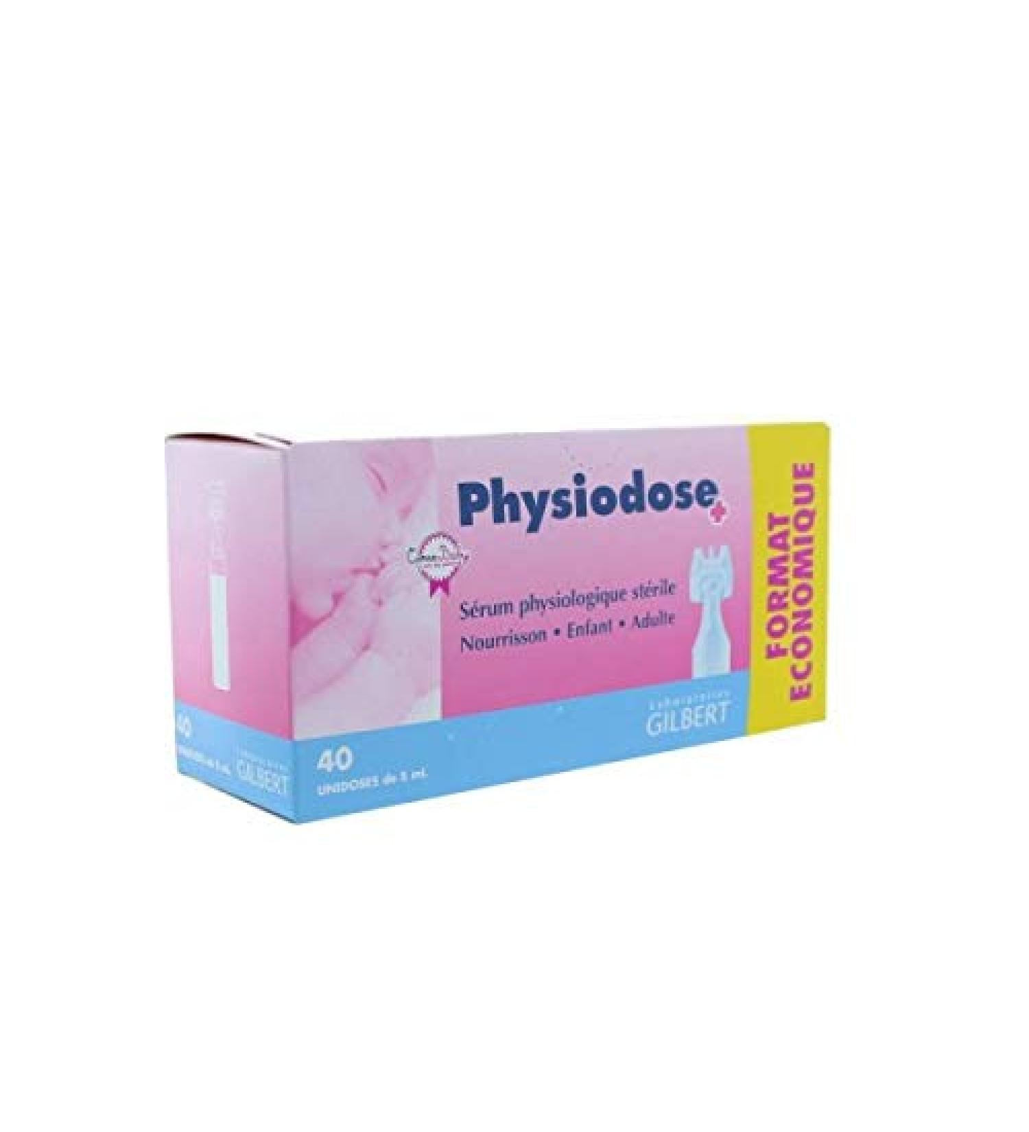 Physiodose s rum physiologique lot de 24 bo tes 40 unidoses