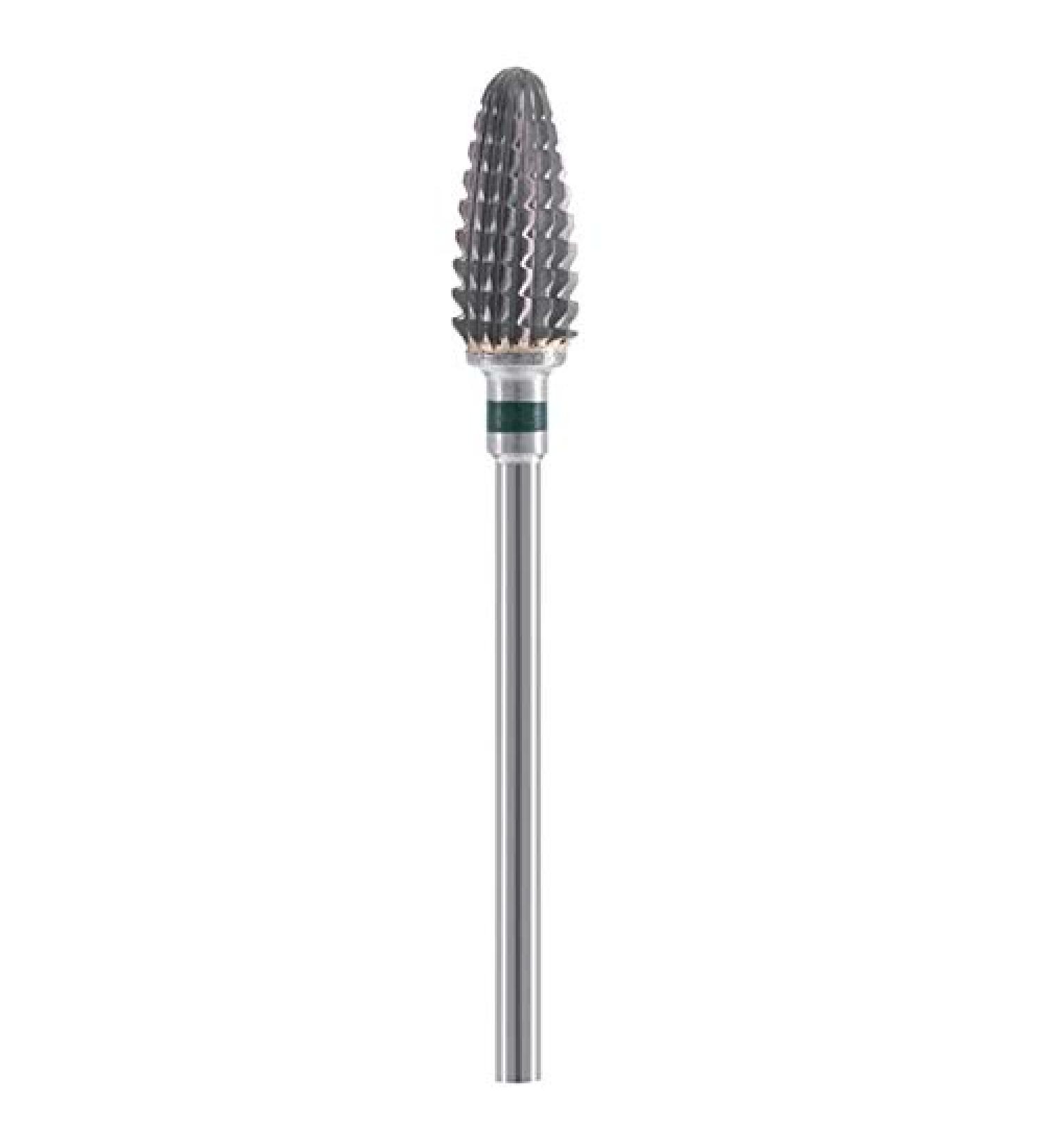 Gsrimgratoe Conical Hard Electric Nail File Drill Bit Coarse and Hard Nail Tungsten Steel Polishing Head Multi-Tooth Green silver & green - Buy Online on GoSupps.com