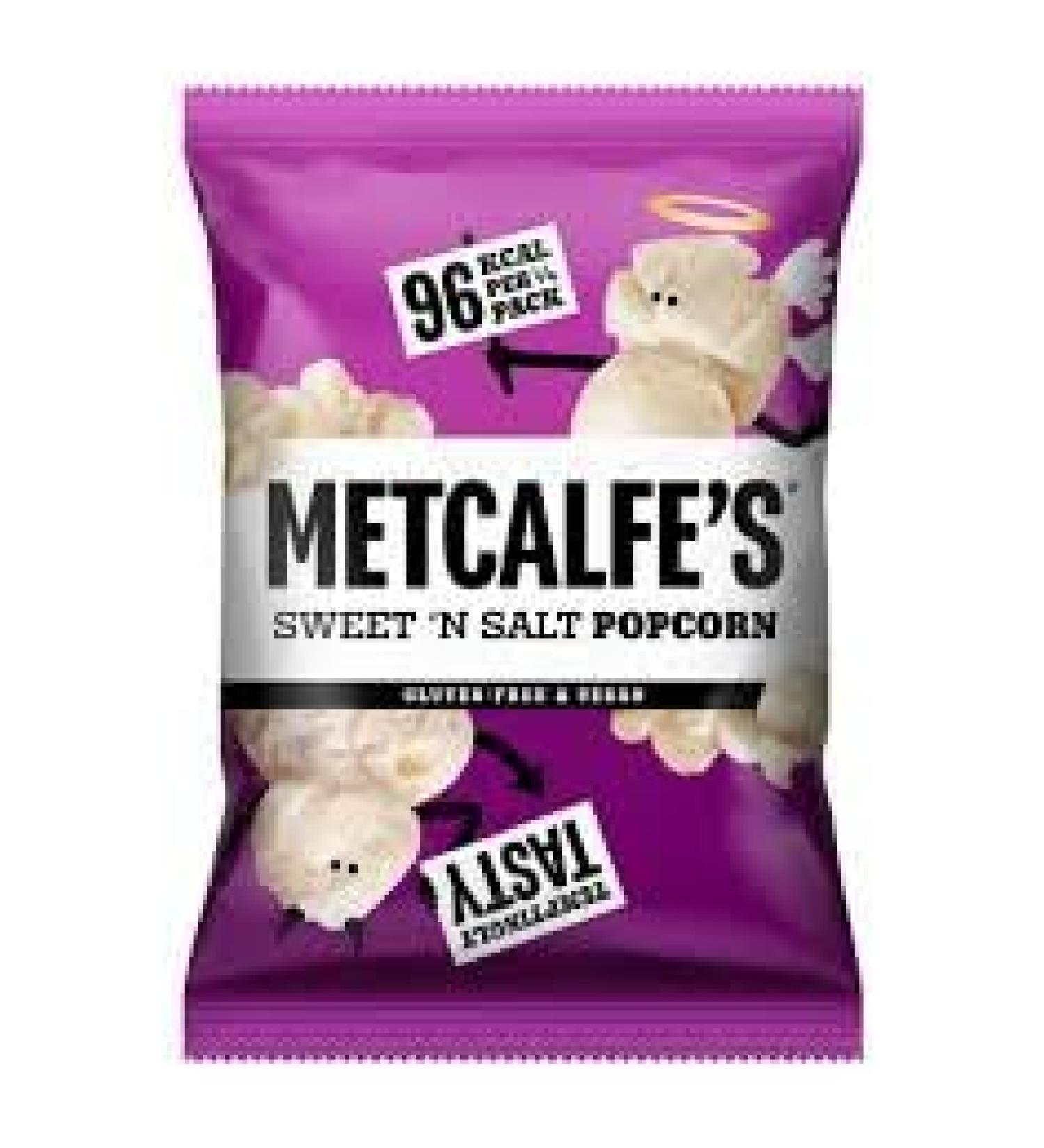 Metcalfe's Sweet 'N' Salt Popcorn 20g (48 Bags)