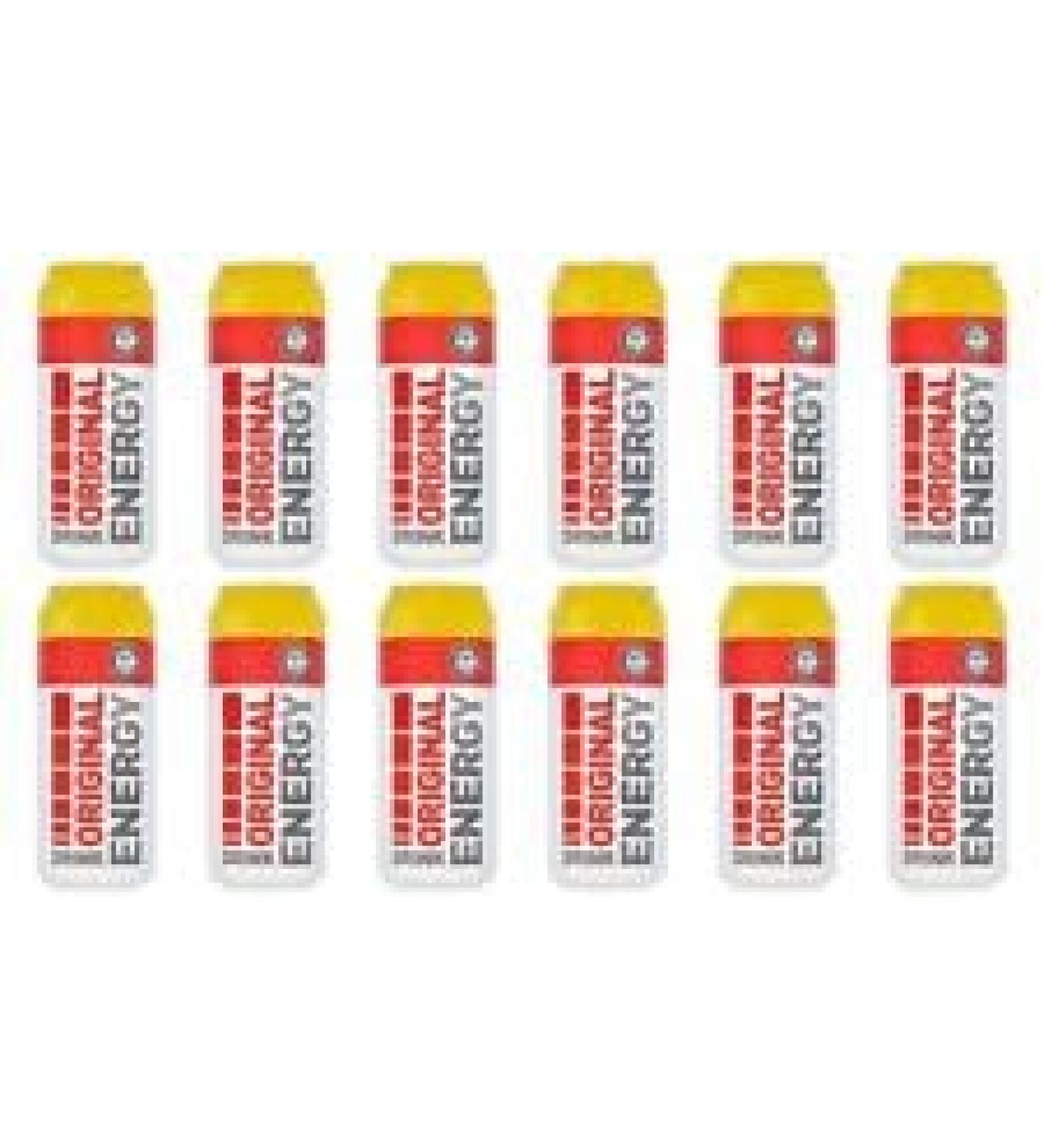 Euro Shopper Original Energy Drink 500ml (Pack of 12) | Boost Your Energy with Refreshing Flavor | Instant Boost | Ideal for Active Lifestyles - Buy Online on GoSupps.com