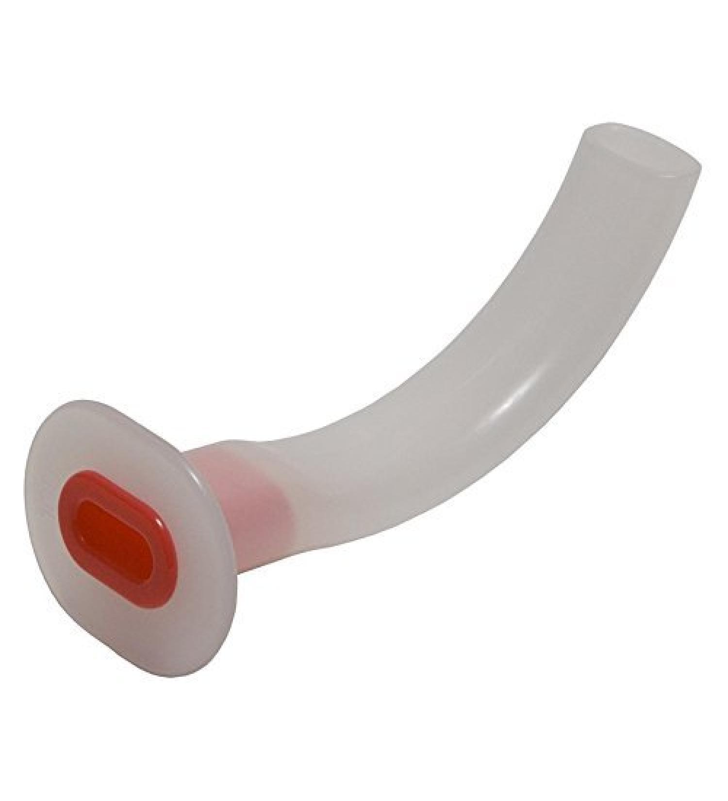 Reliance Medical Guedel Airway Oropharyngeal Latex Free with Bite Block for Enhancing Air Flow in Red 100mm