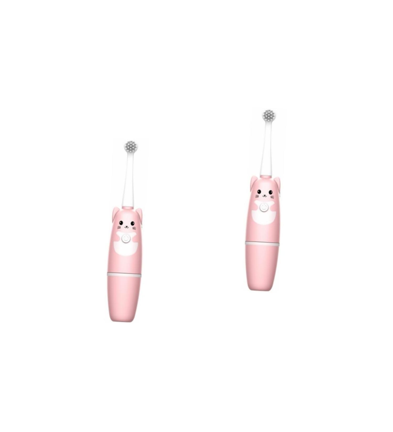 FRCOLOR 2 Pcs Kids Electric Toothbrush - Travel & Household Tooth Cleaning Brush Pink Baby USB Oral Care - Buy Online on GoSupps.com