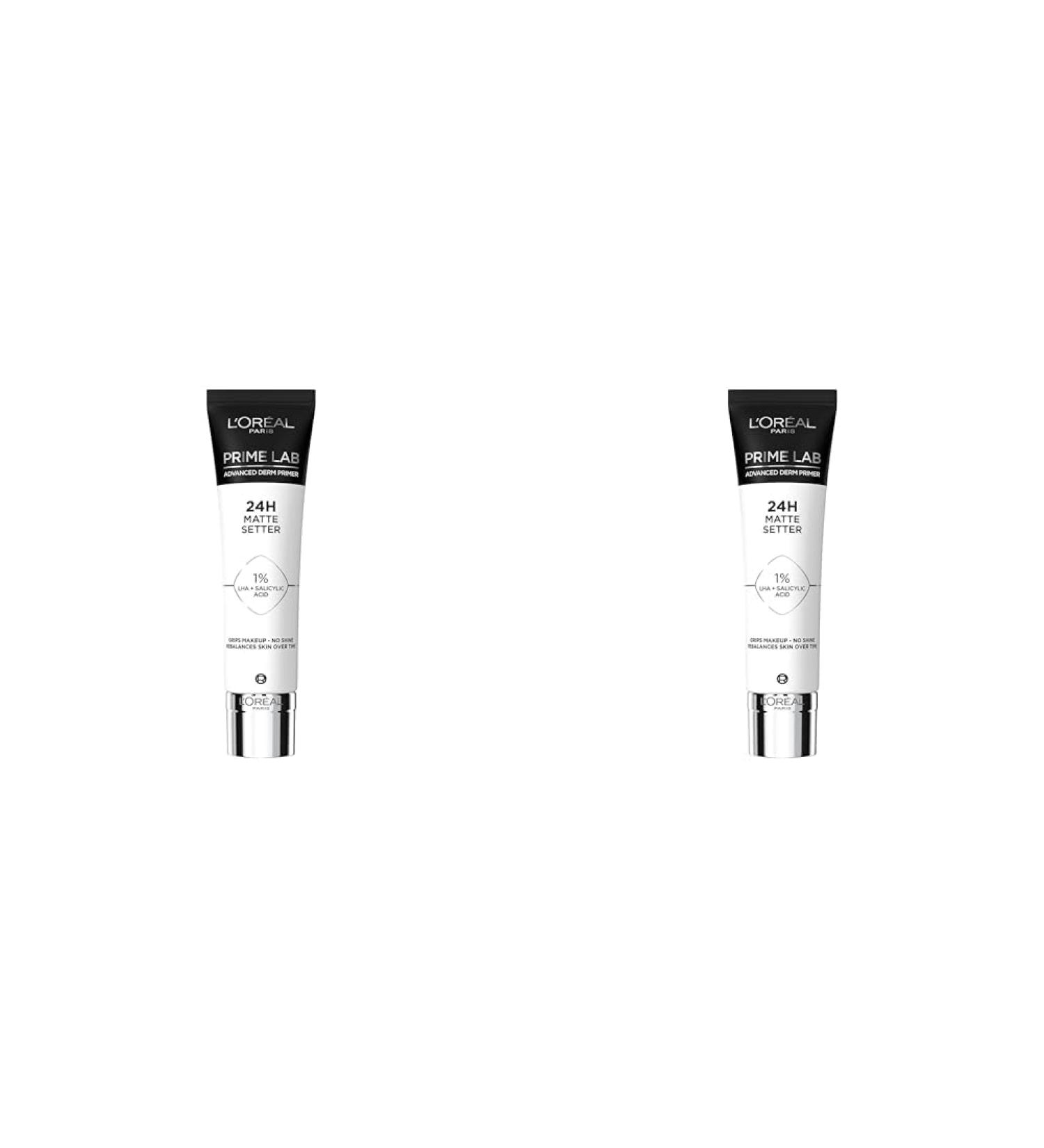 L'Or al Paris Matte Setter Primer Matte Finish Extends Makeup Wear Advanced Derm Primer Grips Makeup No Shine Prime Lab 30ml (Pack of 2) 30 ml (Pack of 2) Matte Setter - Buy Online on GoSupps.com