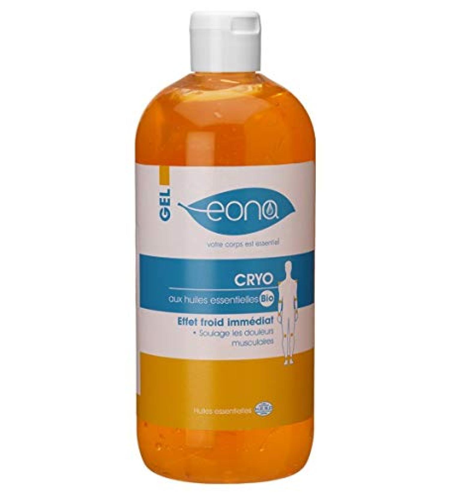 EONA - Gel Cryo - Effet Froid imm diat - Apaise les tensions - R cup ration sportive - Gaulth rie Girofle Menthol - 500 ml