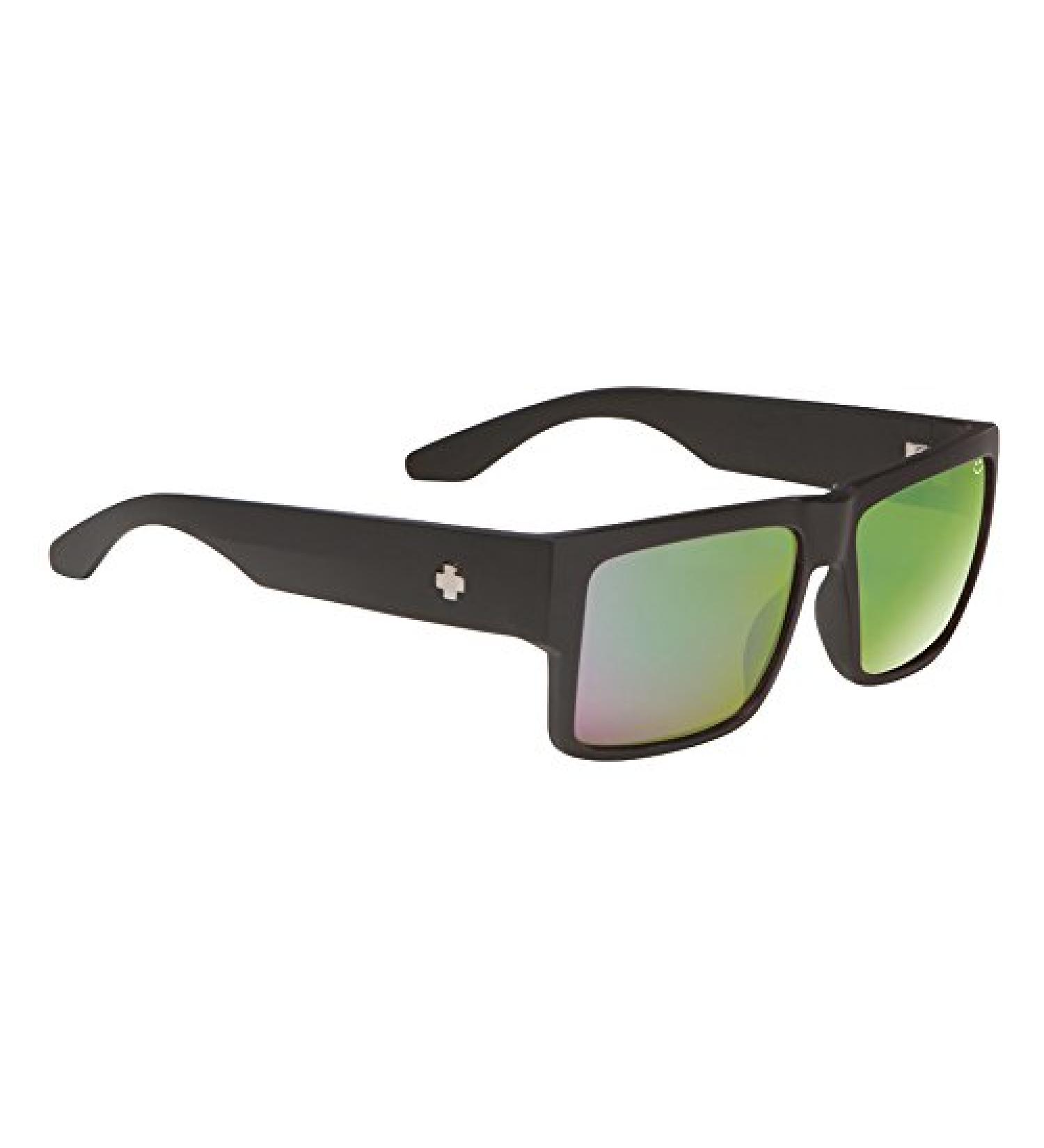 SPY Optic Cyrus Square Sunglasses with Color-Enhancing Lenses in Black - Buy Online on GoSupps.com