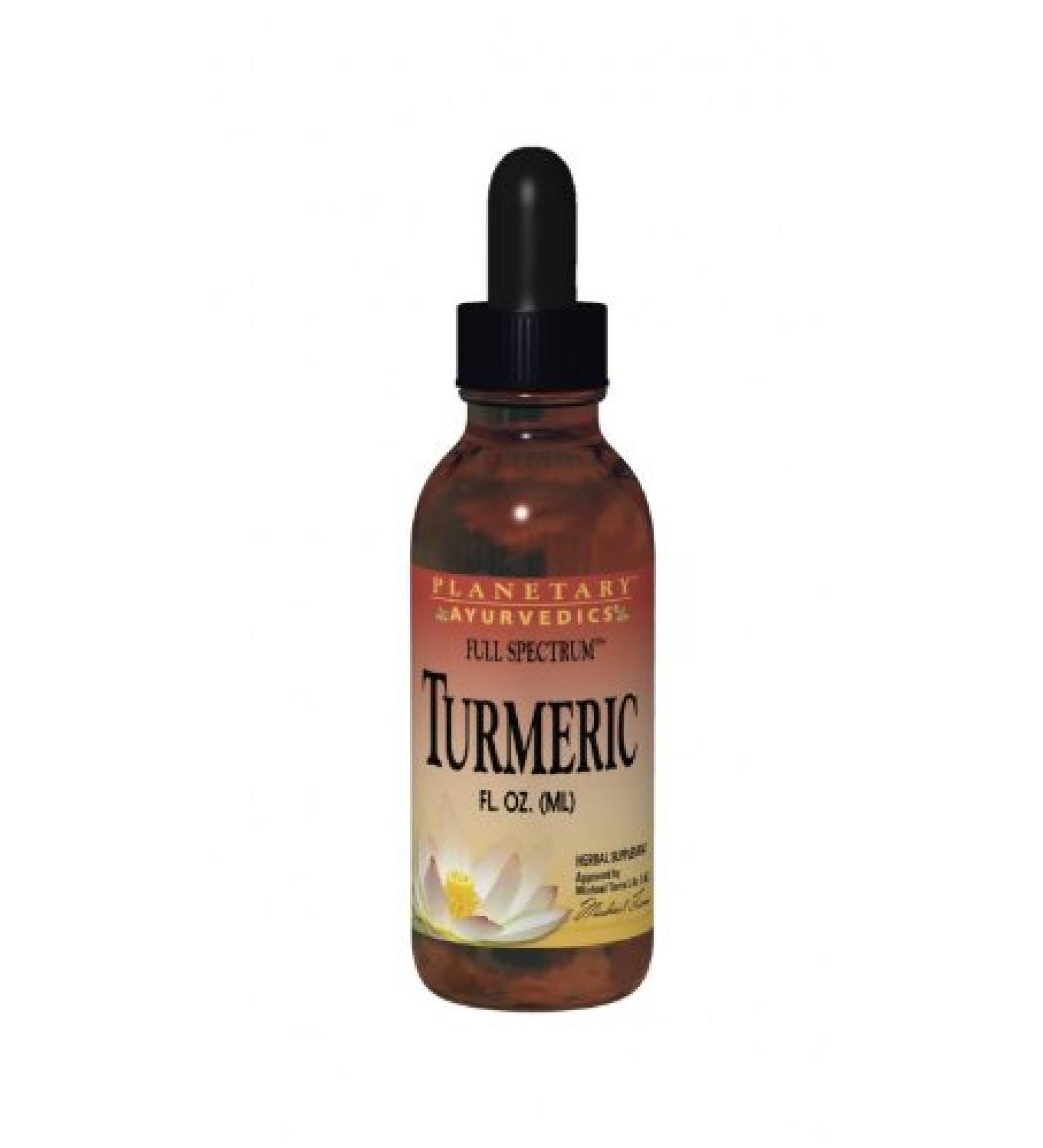 Planetary Herbals Turmeric Full Spectrum Extract 1 fl oz | Premium Herbal Supplement - Buy Online on GoSupps.com