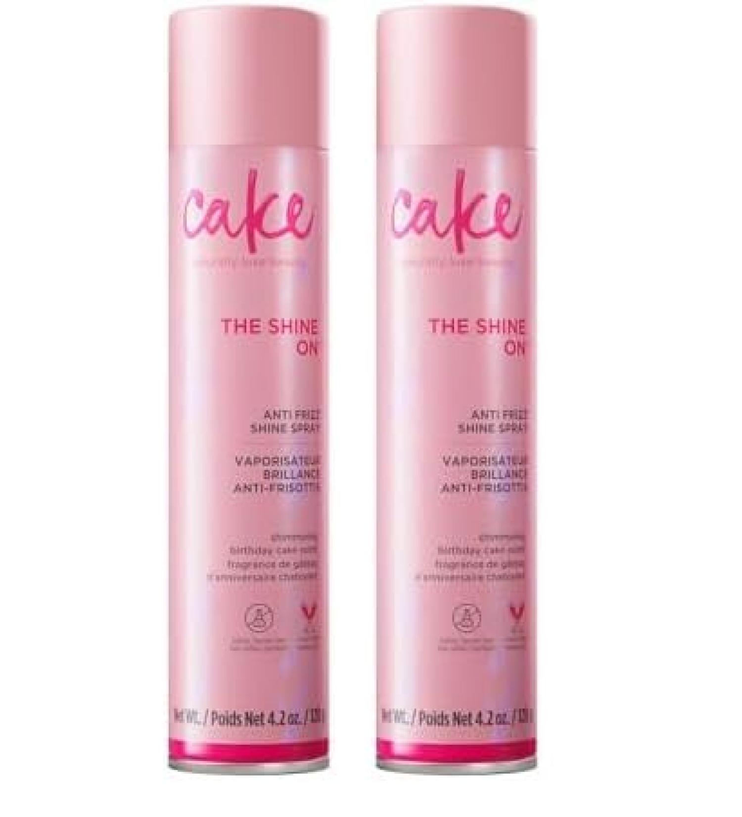 Cake Beauty Lustrous Shine Anti Frizz Shine Spray 4.2 oz (Pack of 2) 4.2 Ounce (Pack of 2) - Buy Online on GoSupps.com