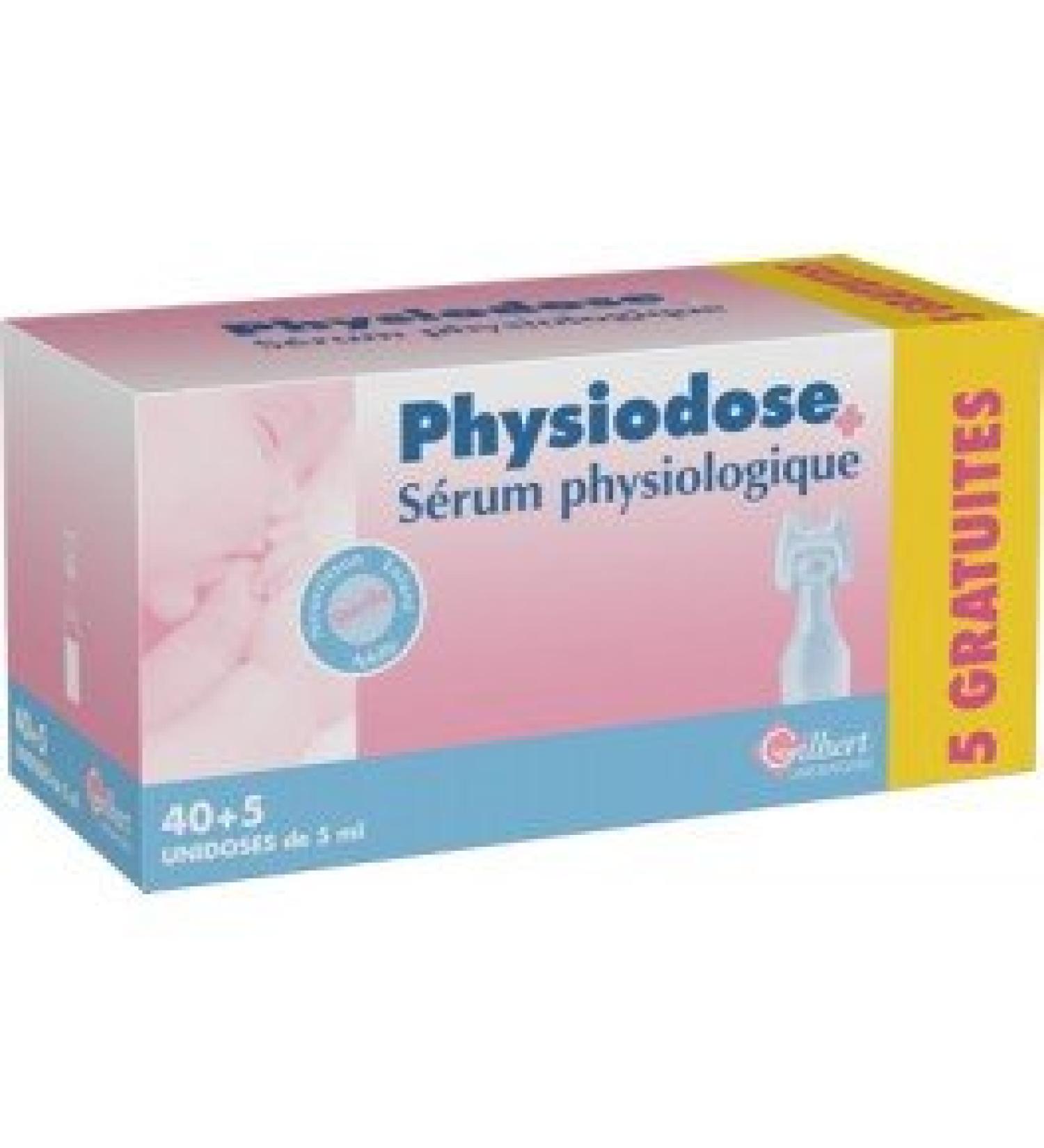 Set of 3 x 45 physiological serum bags