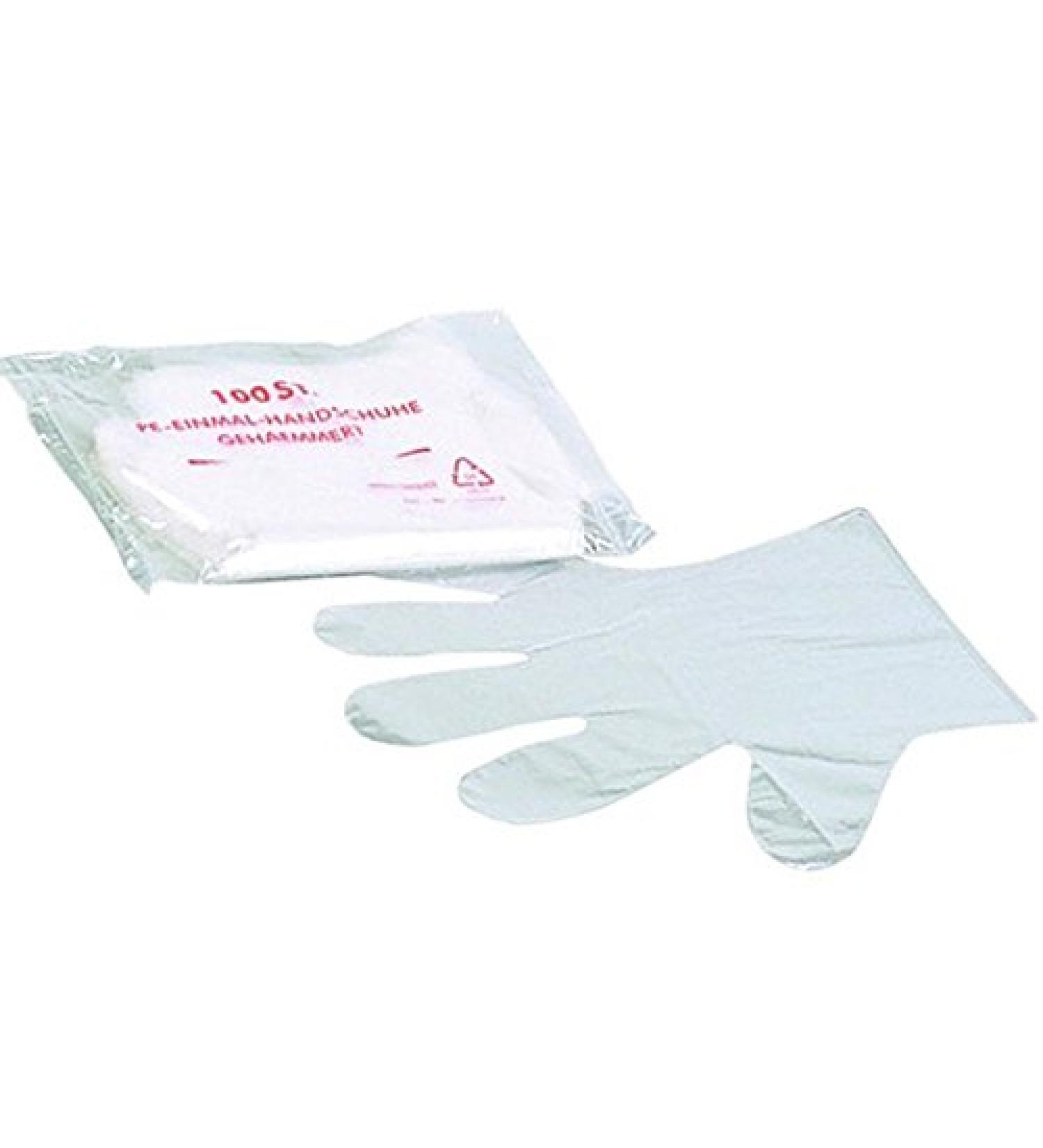 Disposable gloves paraffin bath gloves PE disposable one size Kosmetex 100 pieces disposable gloves