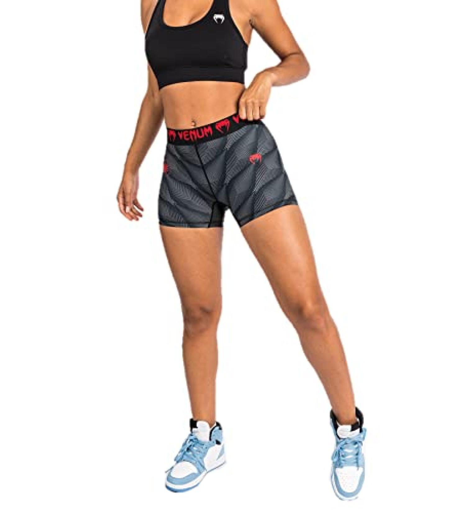 Venum Women's Phantom Compression Shorts - Black/Red (Size Small) - Buy Online on GoSupps.com