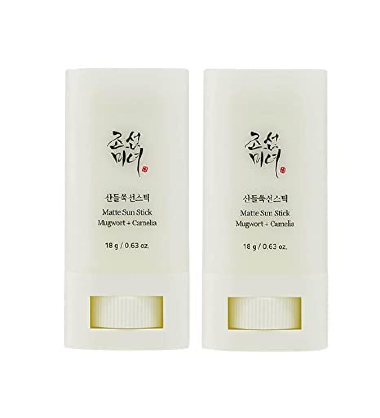 Joseon Sunscreen Stick SPF50 - Matte Mugwort & Camellia Sun Cream (2pcs) for All Skin Types - Buy Online on GoSupps.com