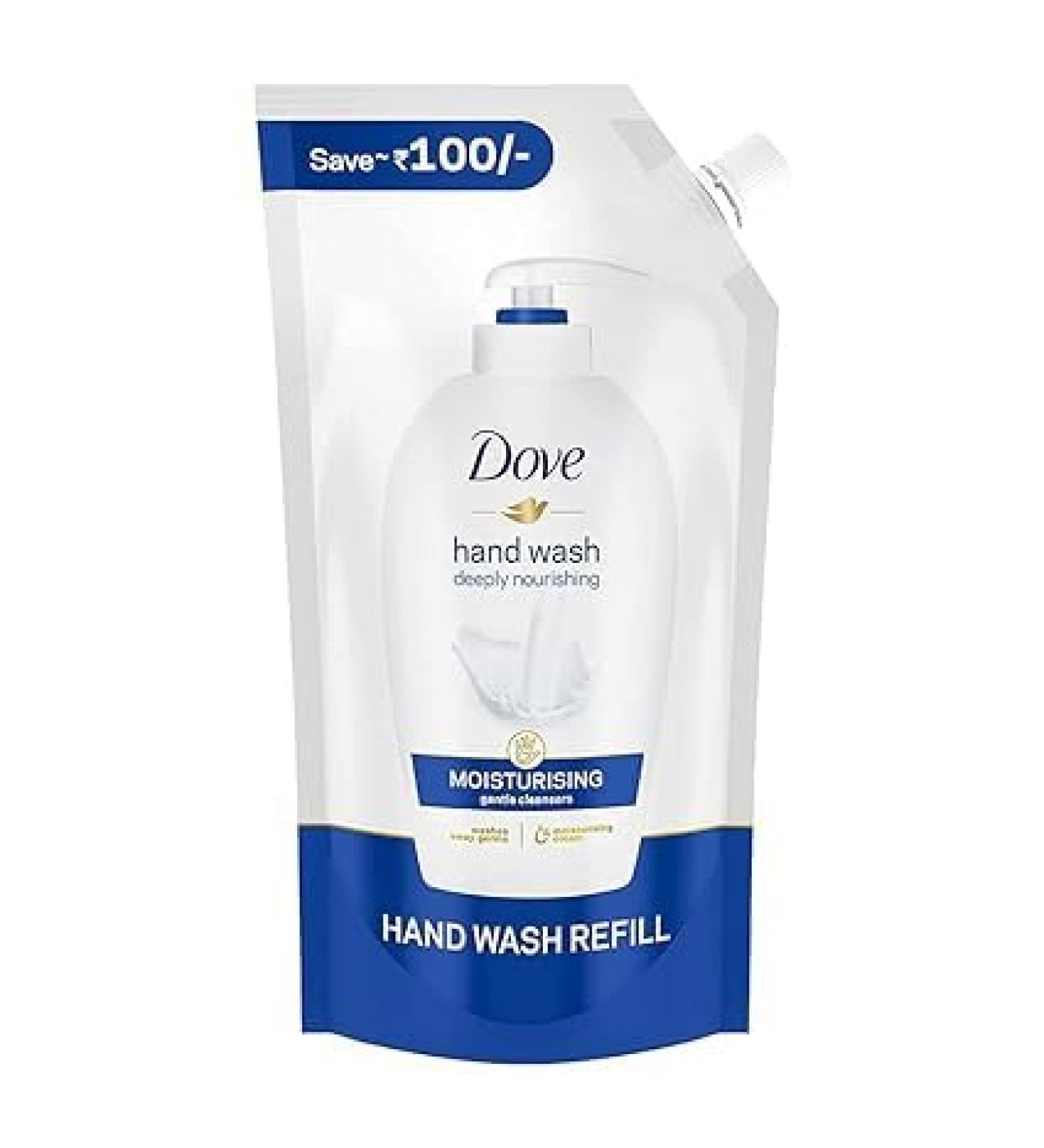 Do.vee Moisturising Liquid Hand Wash 900ml Refill | Gentle Cleanser for Sensitive Skin | Nourishing Liquid Handwash for Soft Hands - Buy Online on GoSupps.com