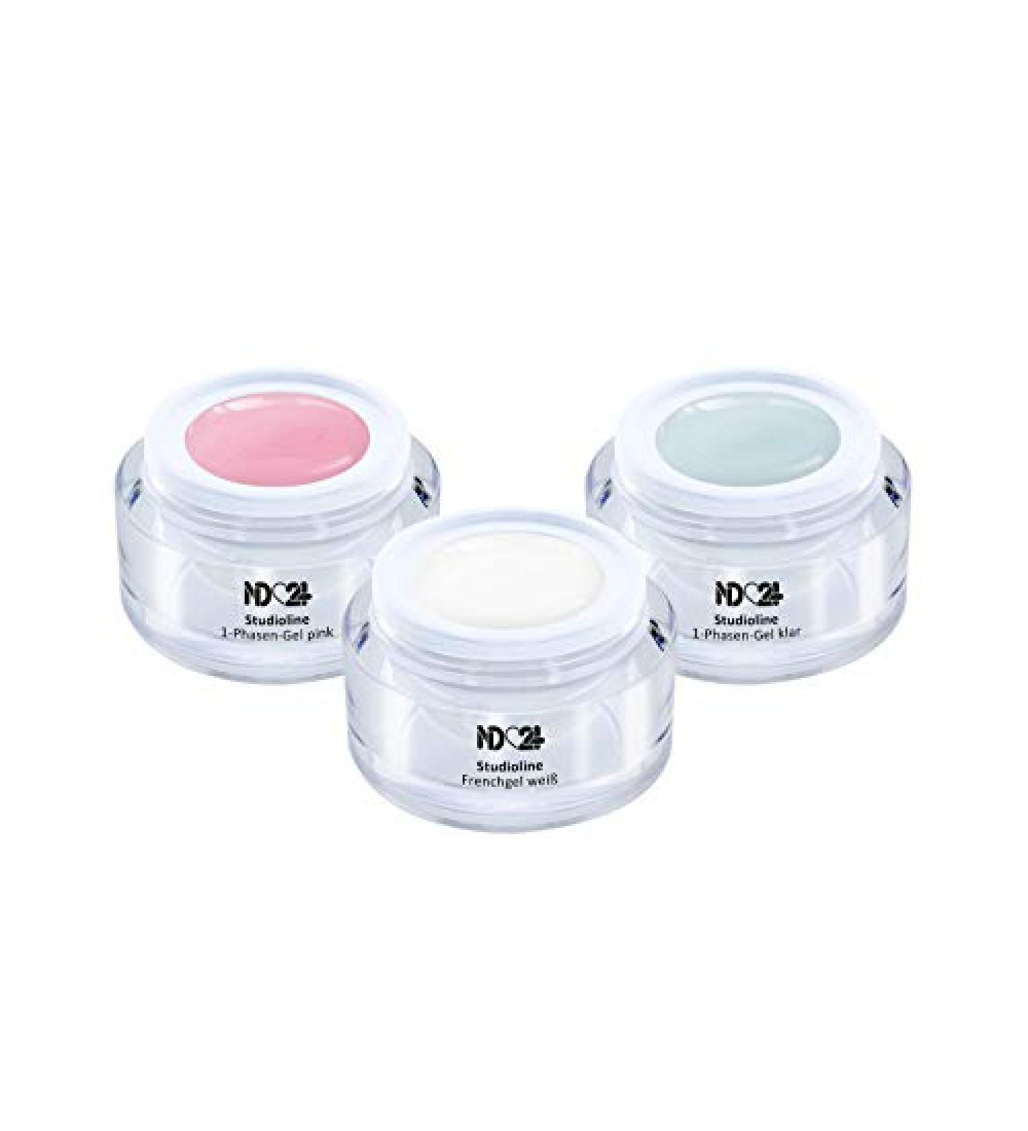 Studioline Gel Set - 1-Phase Clear Gel AllroundPink & French White - 15ml Made in Germany | International Shipping - Buy Online on GoSupps.com