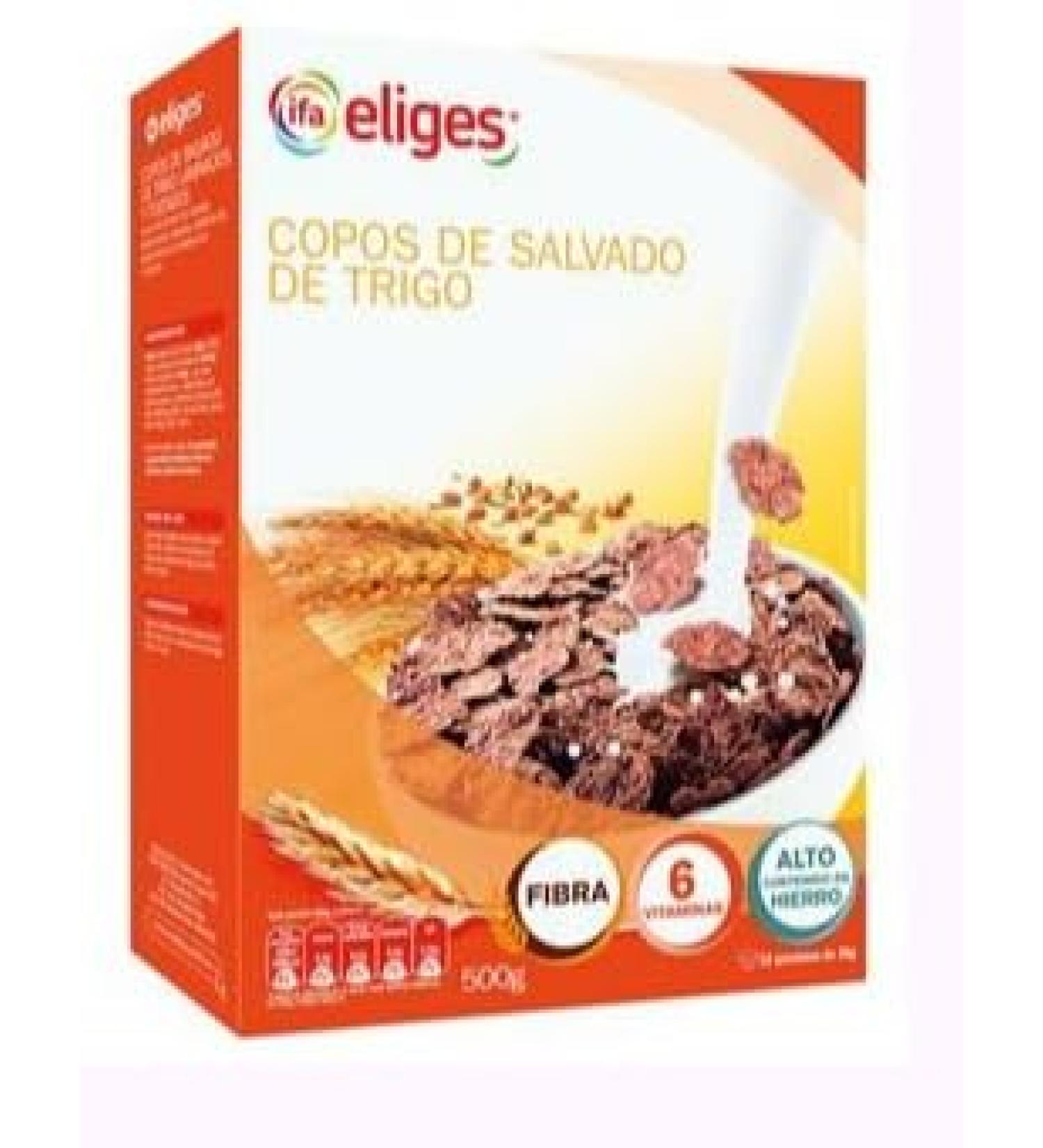 Ifa Eliges Copos de Salvado de Trigo Riche en Fibres Sans Sucres Ajout s Pack de 3 x 500g