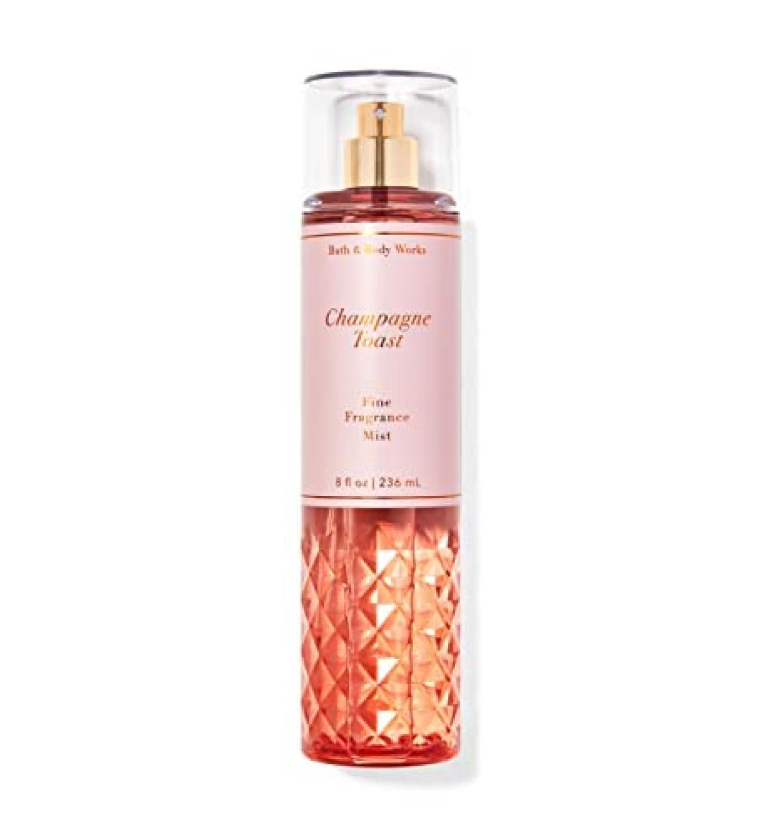 Bath and Body Works CHAMPAGNE TOAST Fine Fragrance Mist - PACK OF 2 ( FULL SIZE MIST 8FL OZ / 236 ML )