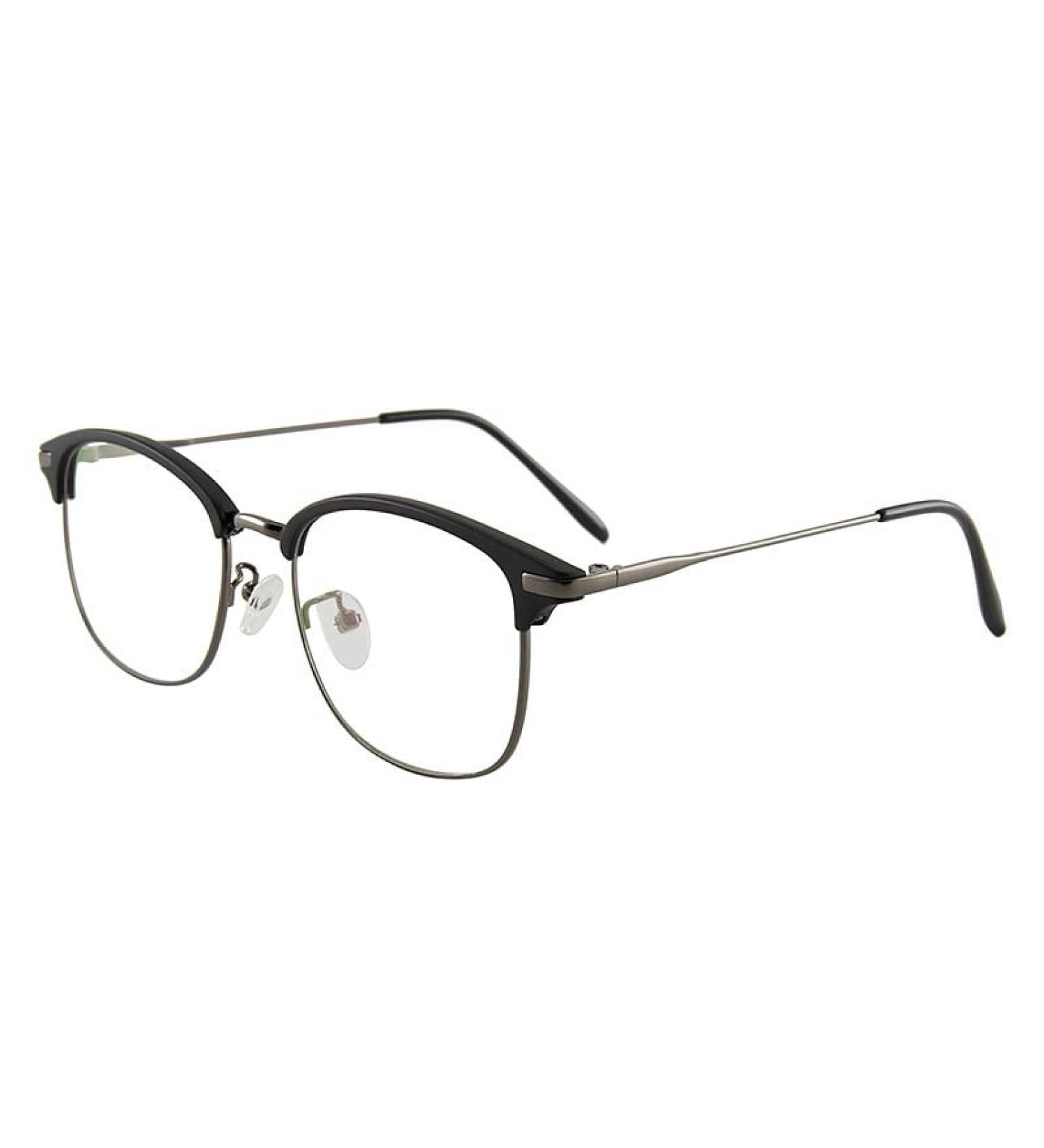Newada Oversized Blue Light Blocking Reading Glasses for Men & Women - Metal HD Glare-Free Readers in Black-Gray (+1.00 Size) - Buy Online on GoSupps.com