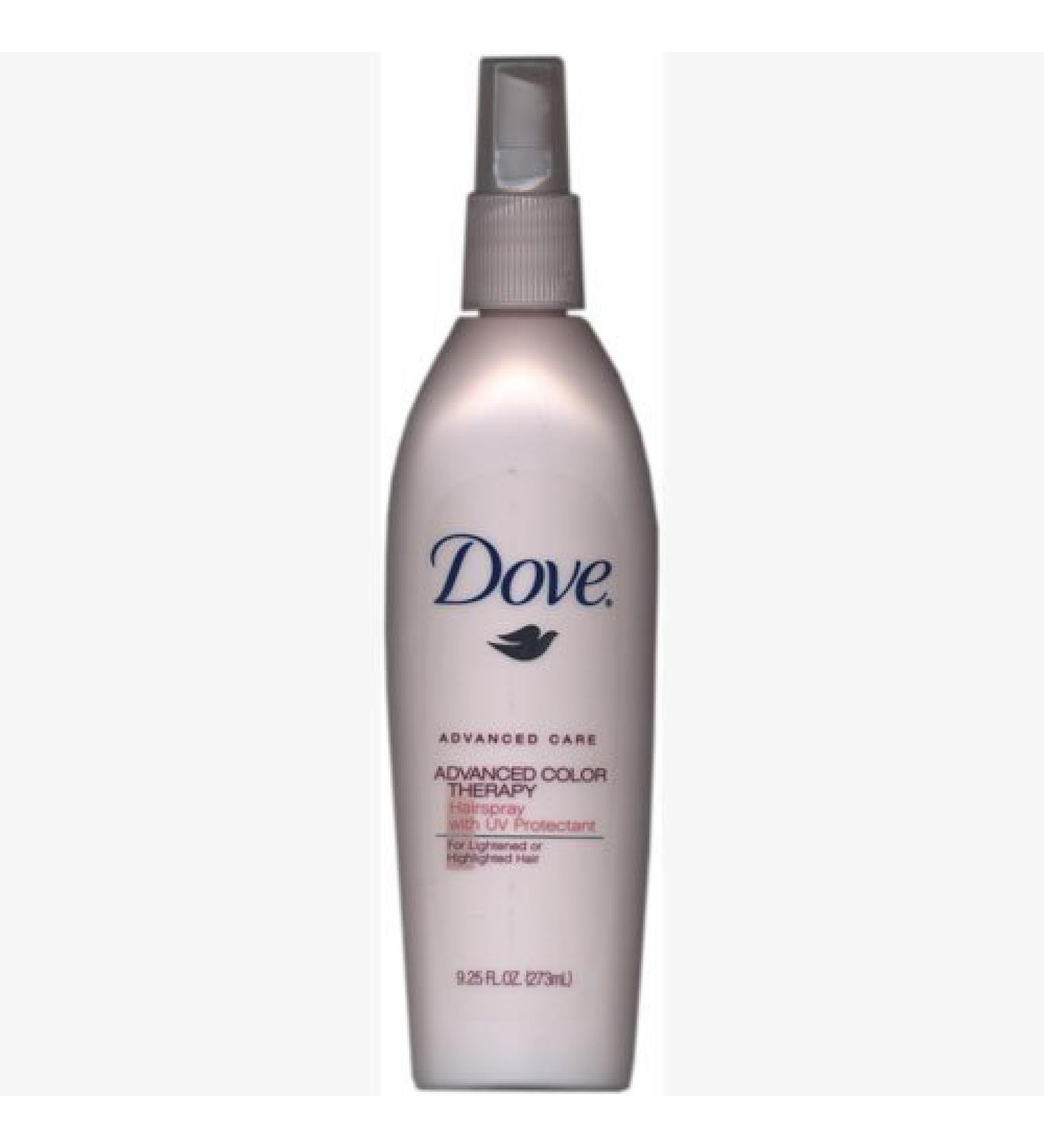 Dove Advanced Care Color Therapy Hairspray for Lightened or Highlighted Hair  with UV Protectant  9.25 oz