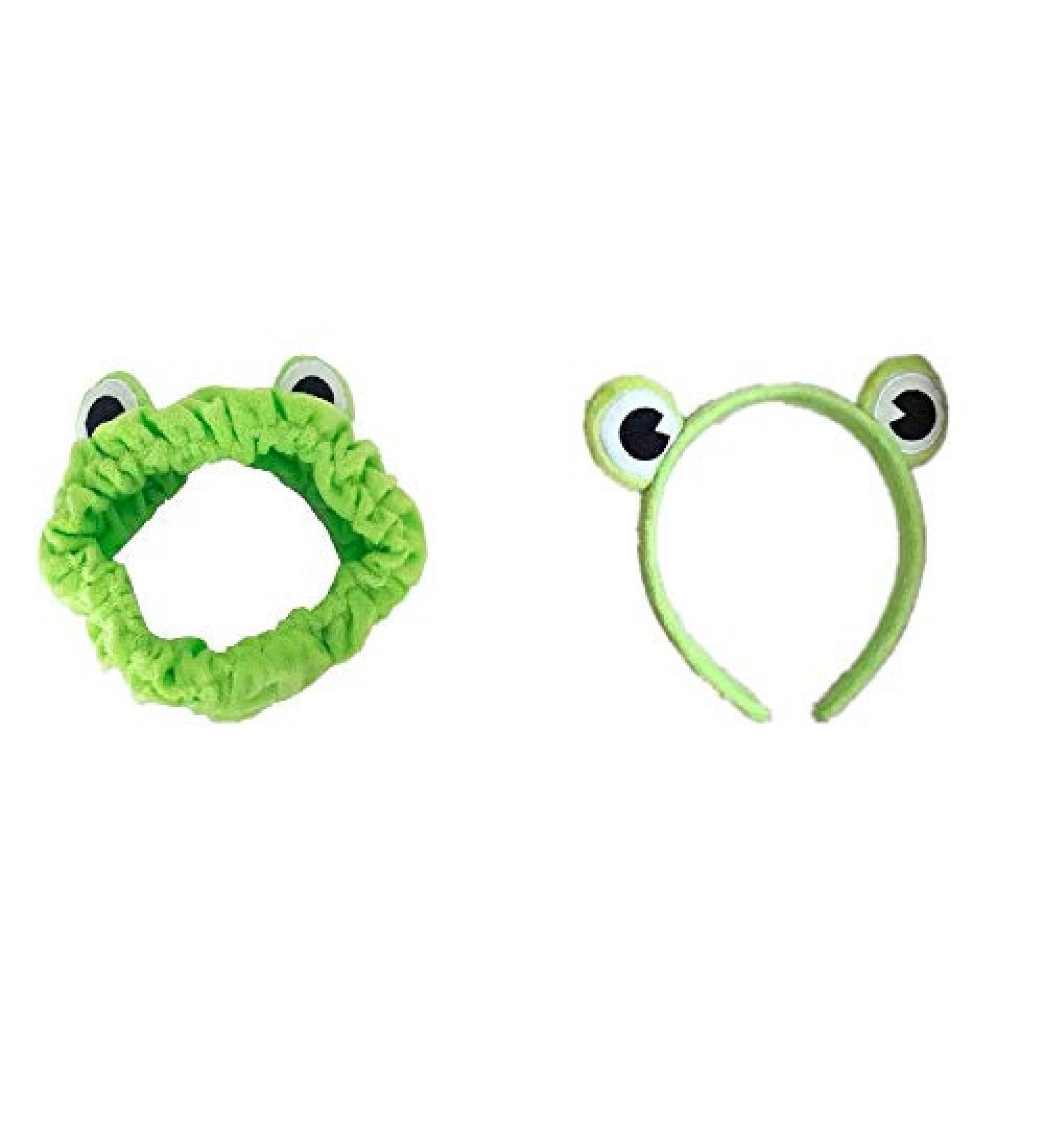 Green Frog Hairbands for Women - 2 PCS Washable Elastic Headbands for Thick Hair - Buy Online on GoSupps.com