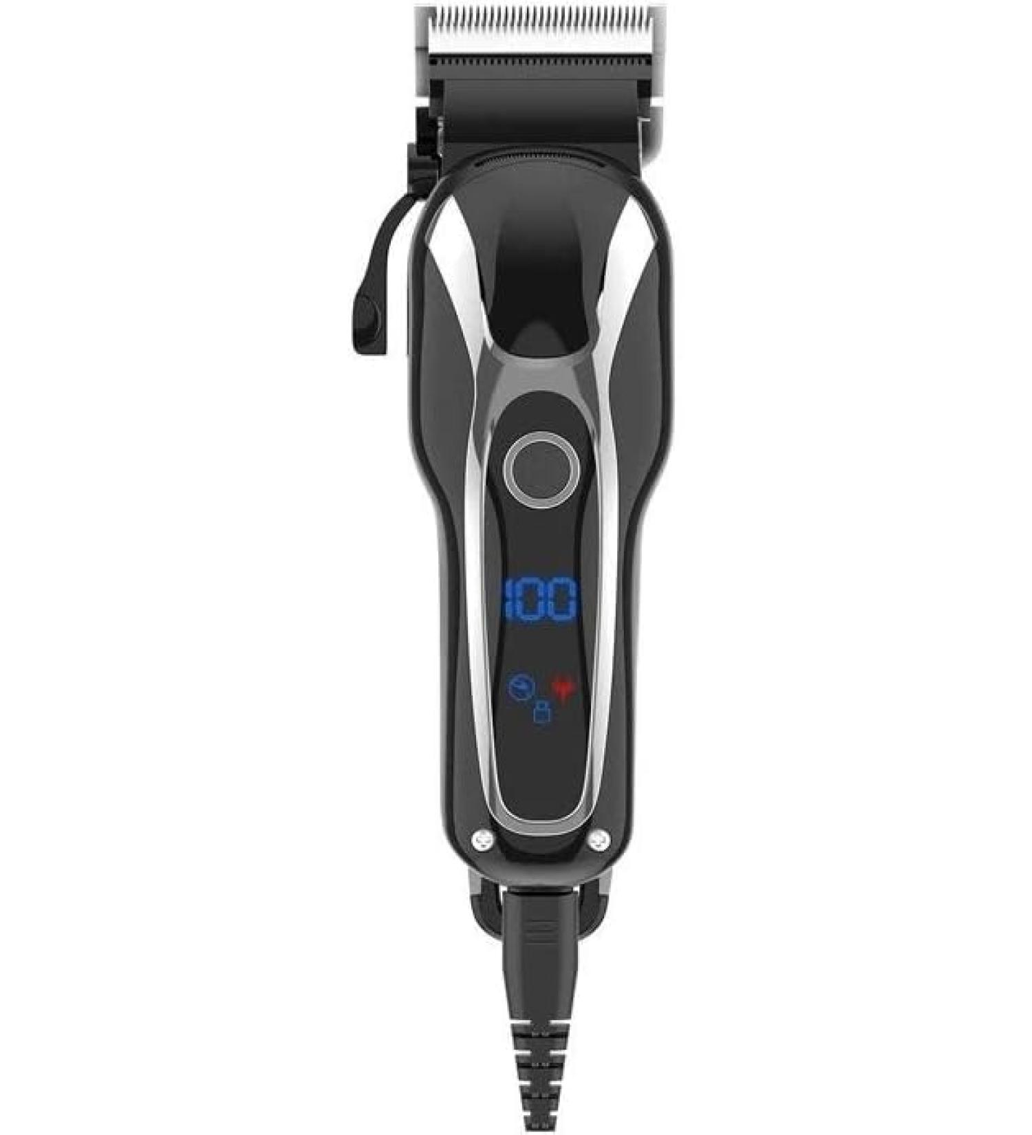 Buy Electric Clipper Man Trimmer - Wireless Titanium Alloy LED Display Rechargeable Haircut Kit - International Shipping Available - Buy Online on GoSupps.com