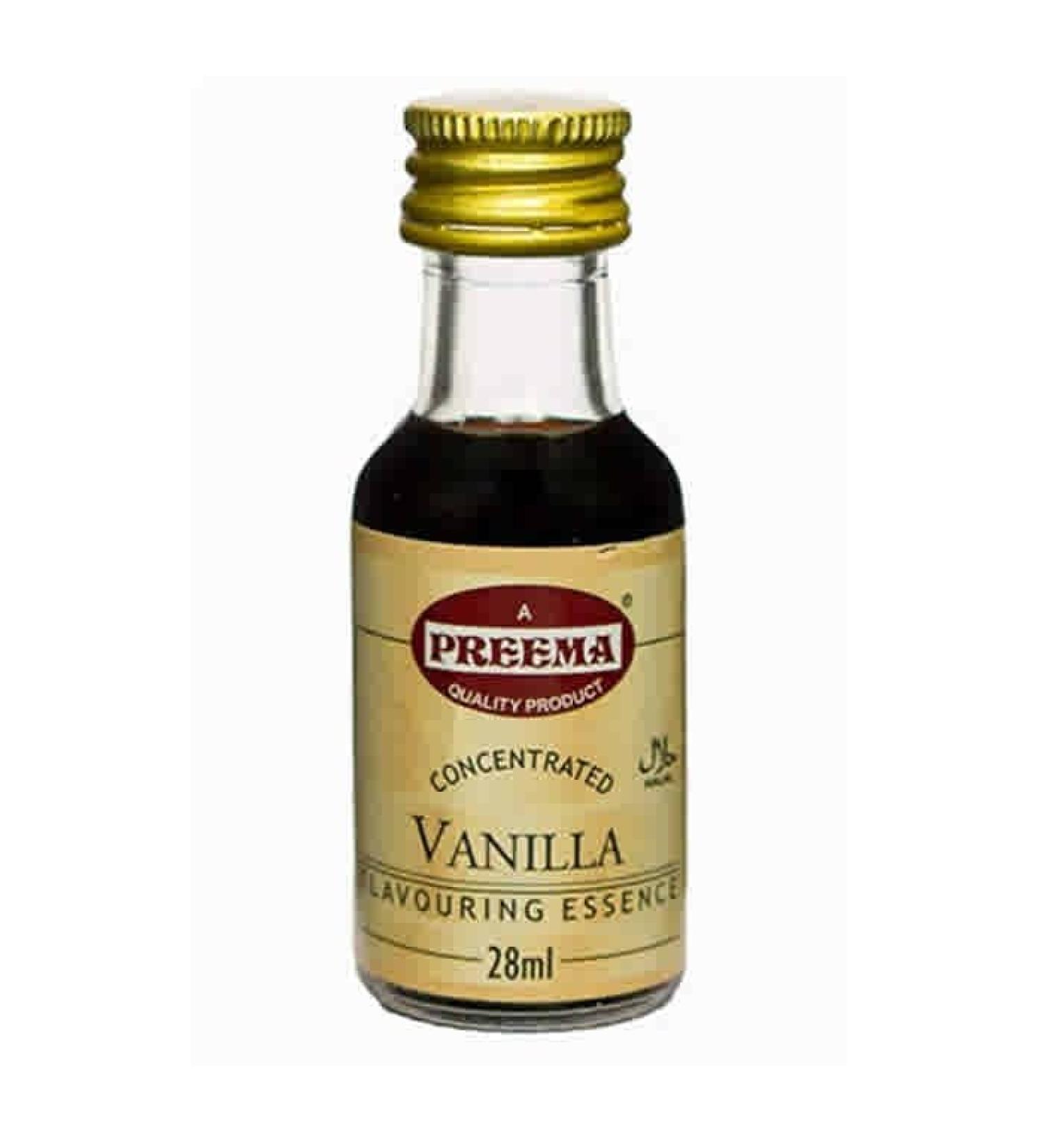 Preema | Vanilla Flavouring Essence 12X28ml | Prefect For Baking | Halal | Premium Quality - Buy Online on GoSupps.com