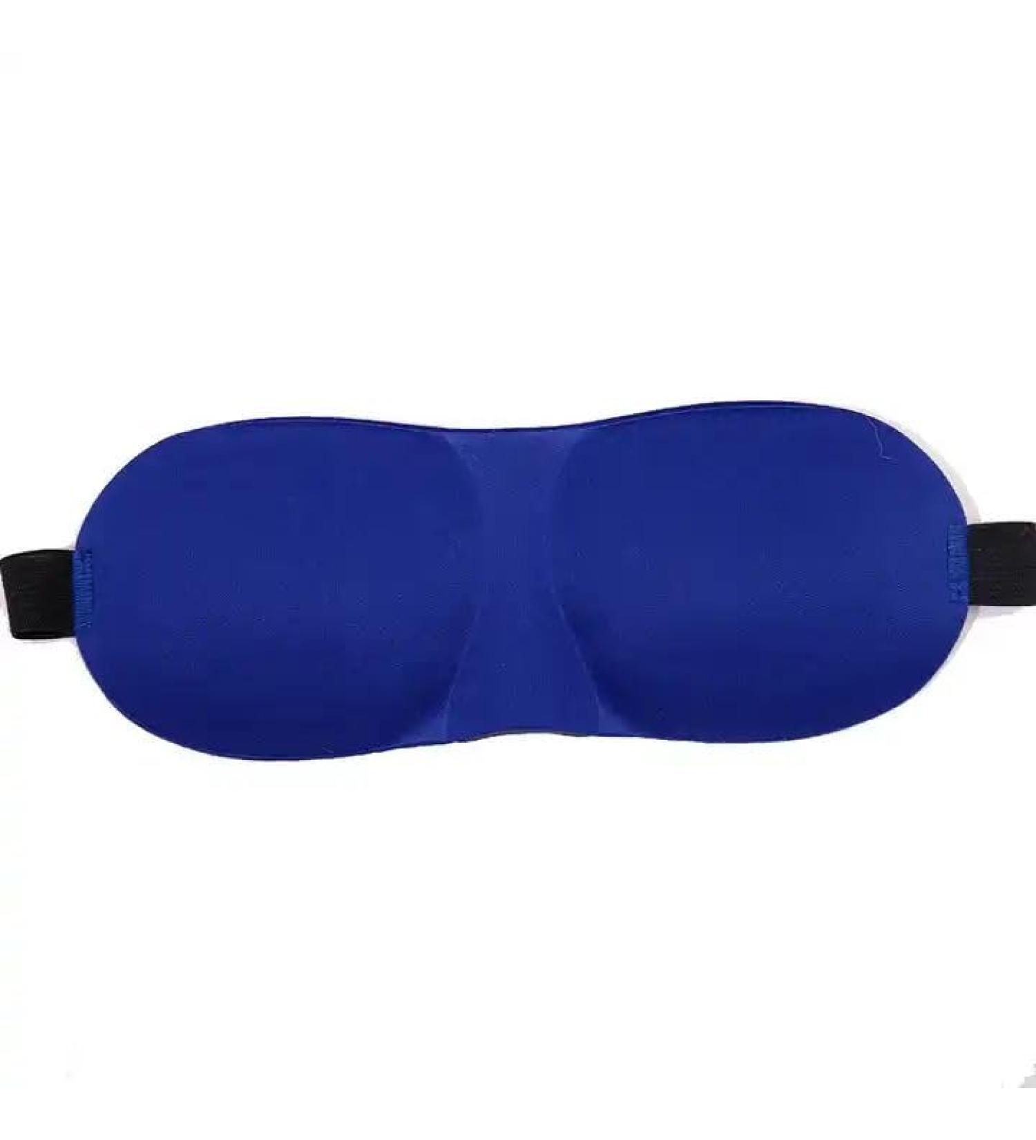 Eye Sleeping Mask Multicolored 3D Contoured Cover Shade Travel Blindfold Stereo Sleeping Eye Mask (Blue)