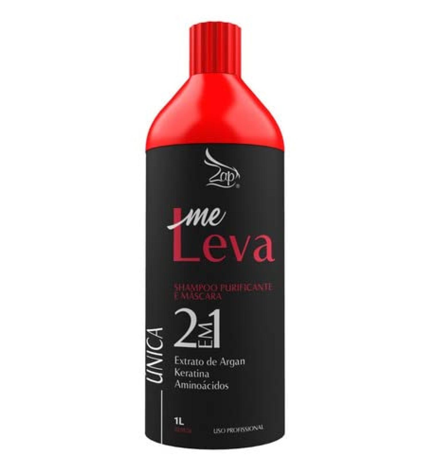 Zap Me Leva 2 in 1 Unica One Step 1L - Brazilian Keratin Treatment for Frizz-Free, Straight Hair - Buy Online on GoSupps.com