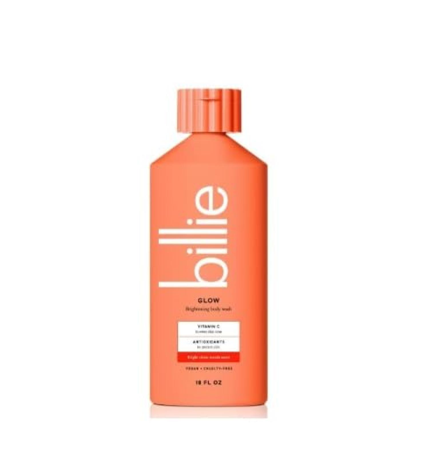 Billie Glow Brightening Womens Body Wash 18 fl oz Bright Citrus Woods Scent Vegan Cruelty Free