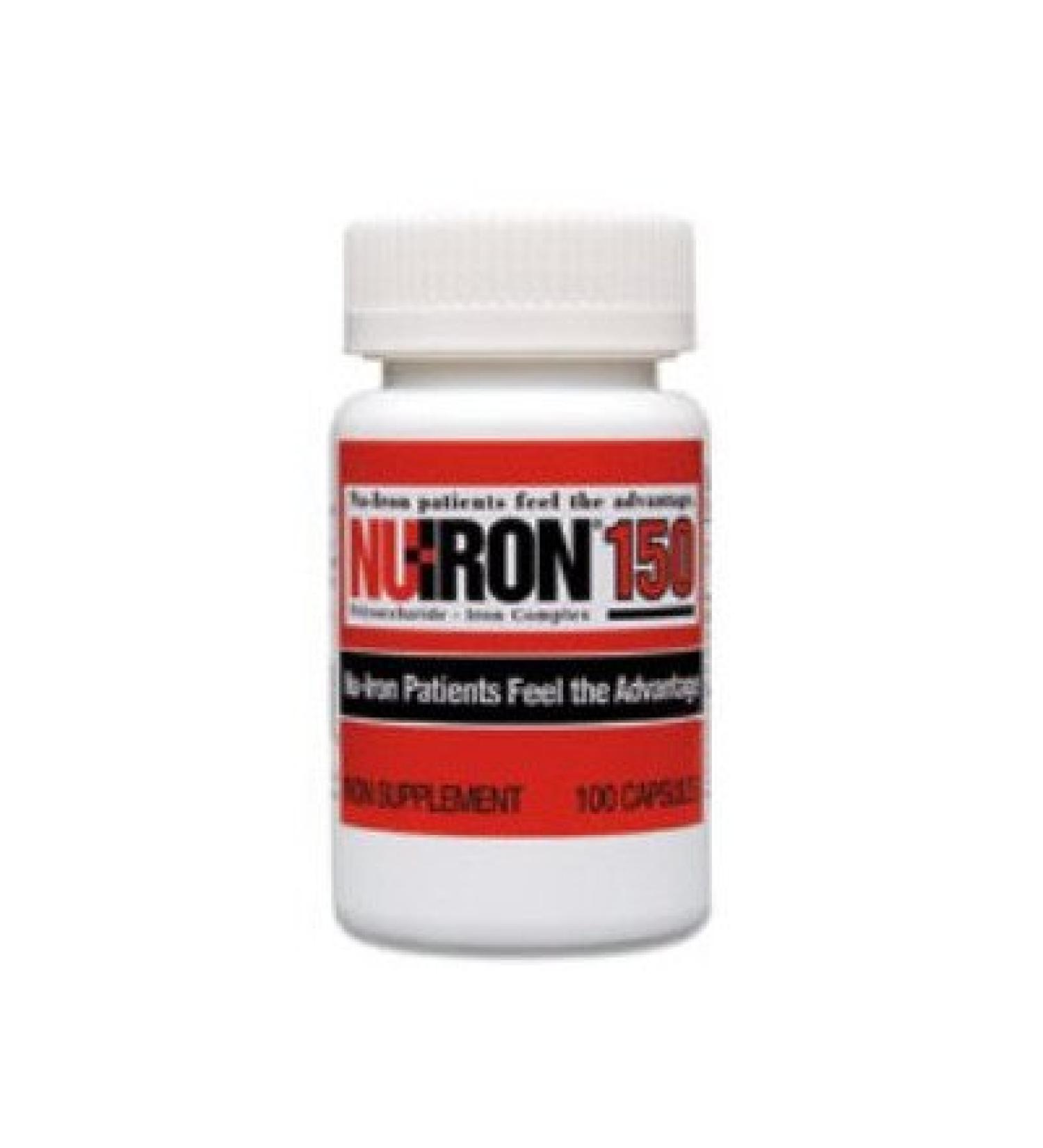 MCK18122700 - Merz Pharmaceuticals Iron Supplement Nu-Iron 150 150 mg Strength Capsule Iron