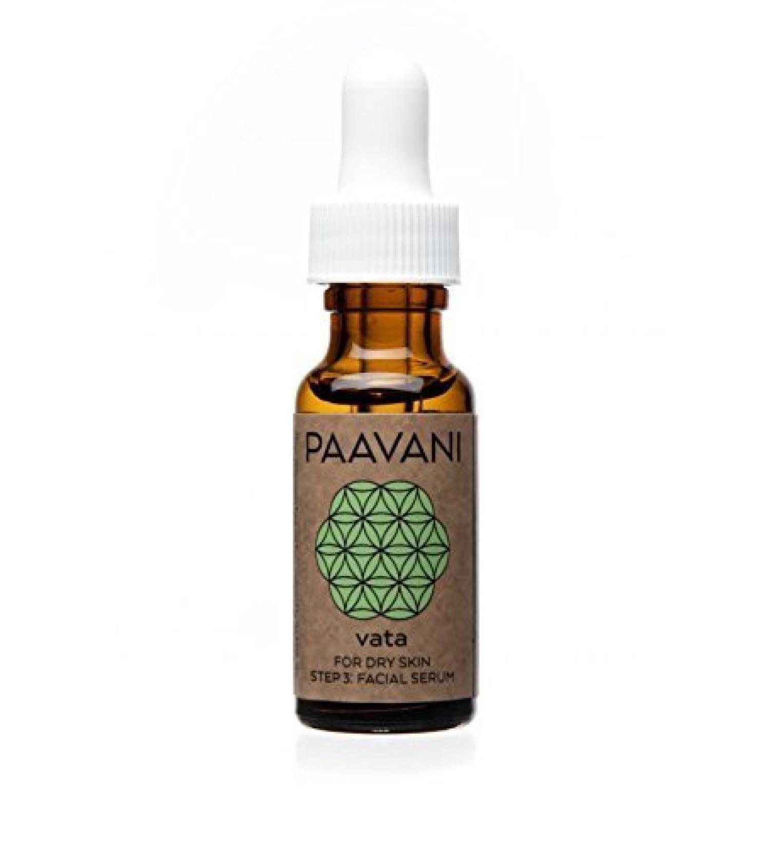 PAAVANI Ayurveda Facial Serum for Dry Skin - Made in USA - Ayurvedic Skin Care Oil - 100% Organic .5 oz
