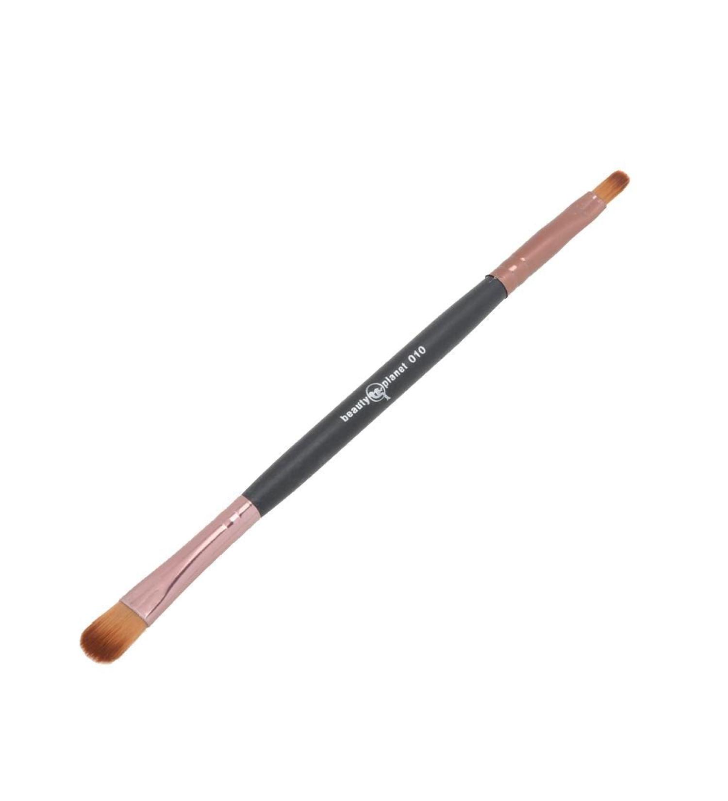 Cosmetic Double Ended Smokey Eye Brush Eye Shadow Blending Brush Black Makeup Tool for Perfect Eye Makeup - Buy Online on GoSupps.com