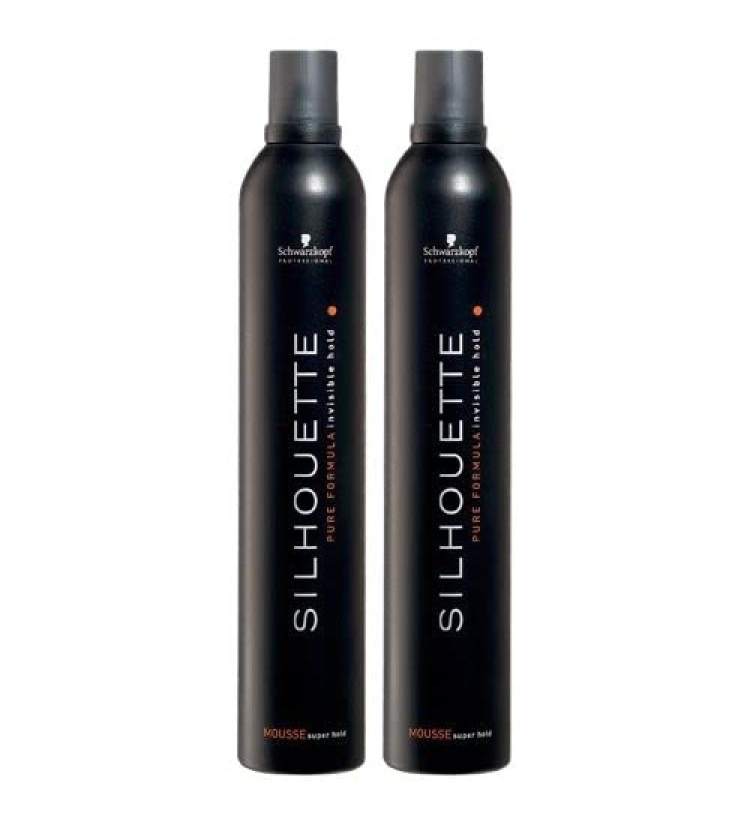 SCHWARZKOPF SILHOUETTE SUPER HOLD MOUSSE 500ML X 2