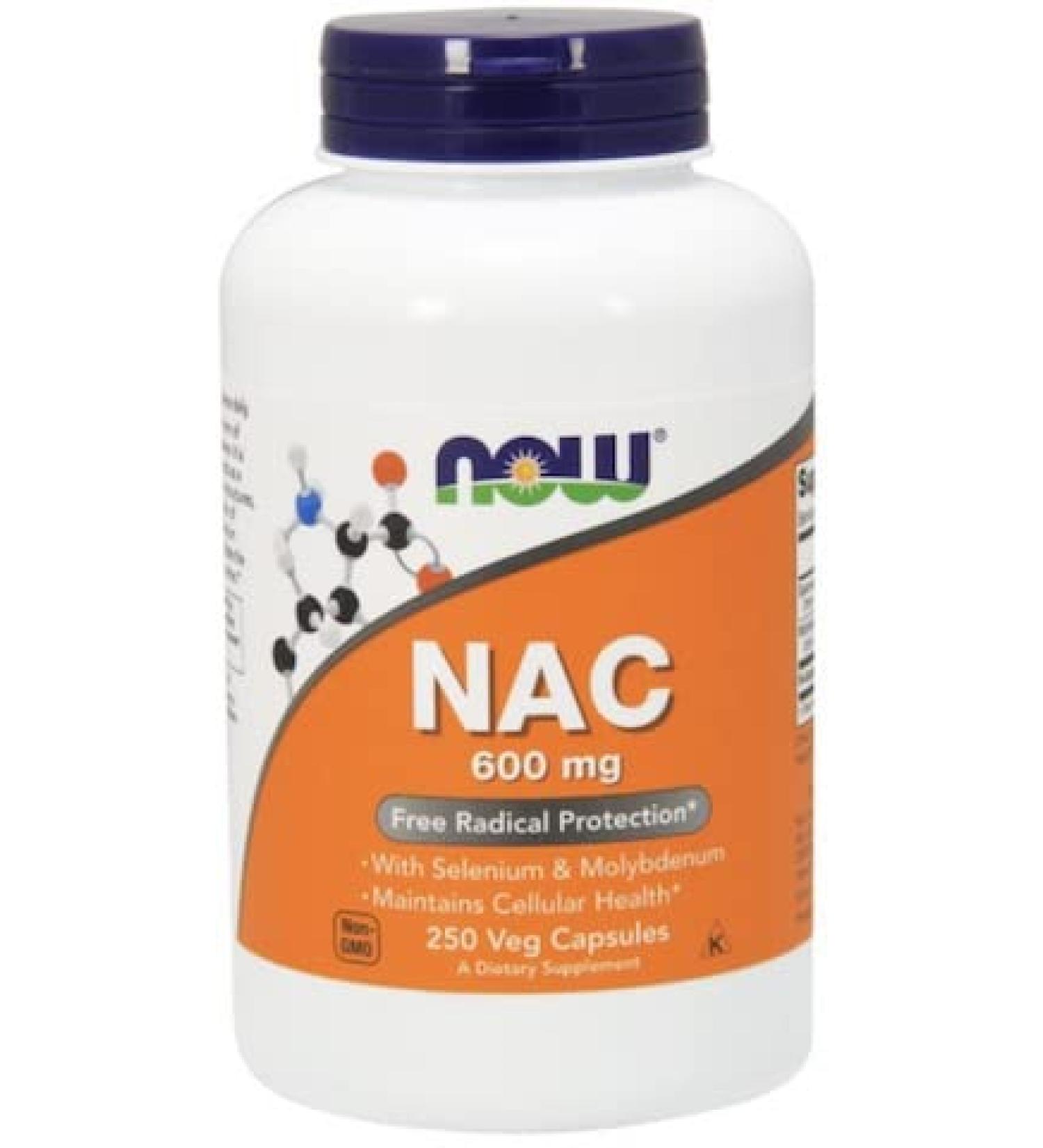 Now Foods Nac-Acetyl Cysteine 600mg 250 Vcaps