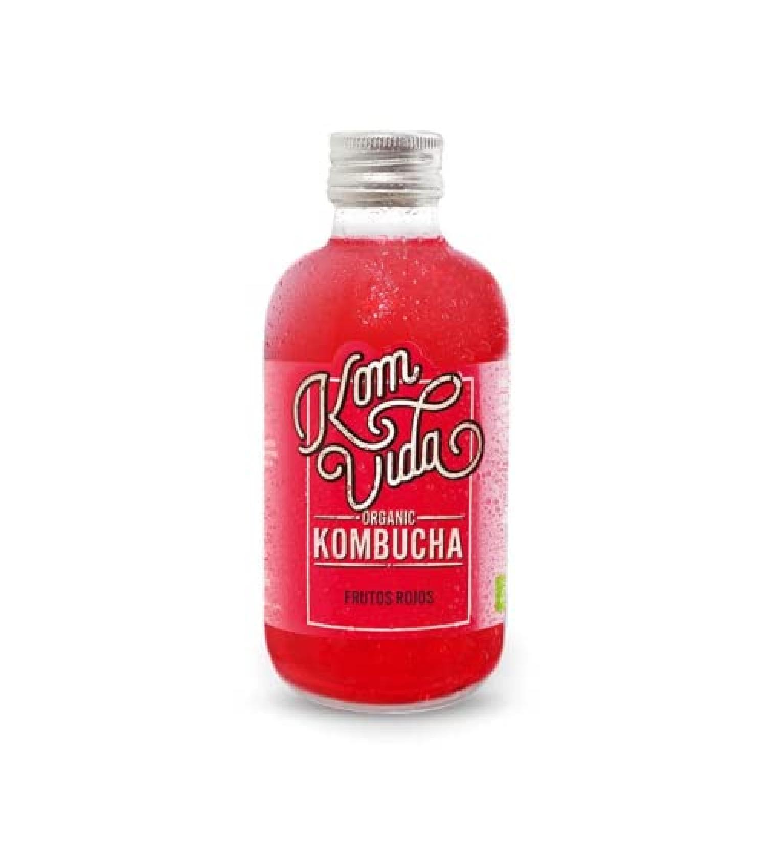 Komvida Kombucha Tea - Pack of 9 x 250 ml - Red Berries