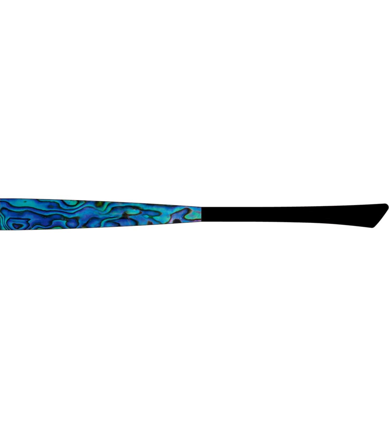 eye:max interchangeable temples 5495.04 mother of pearl matt blue