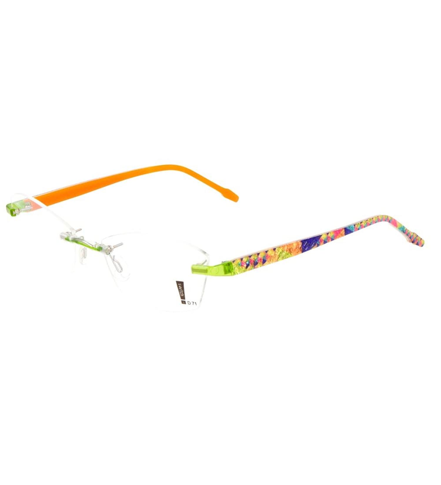 switch it set Combi 9120 interchangeable temples in the color green-blue-orange inside orange