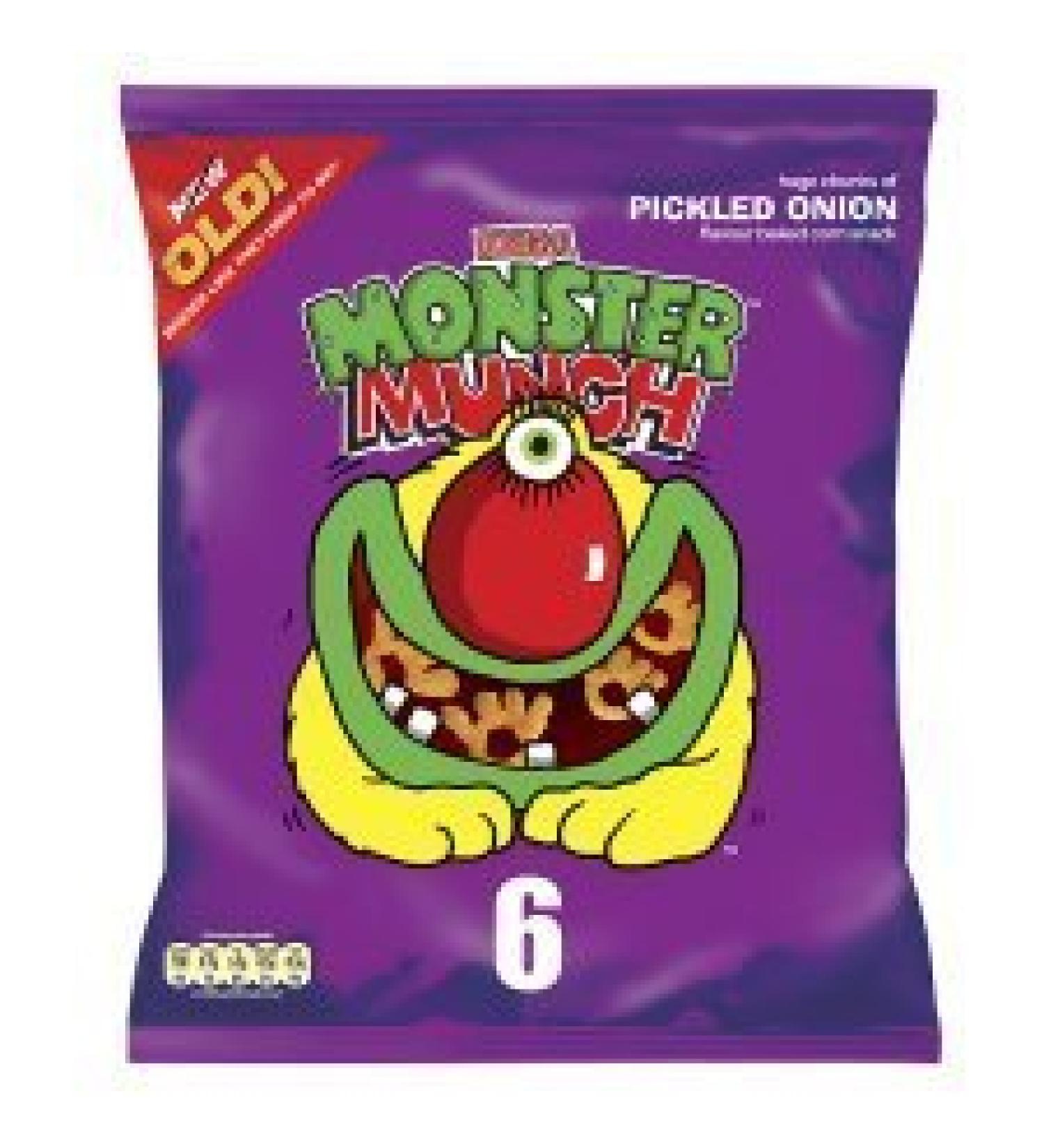 Walkers Monster Munch Pickled Onion 6Pk x 4 by Walkers